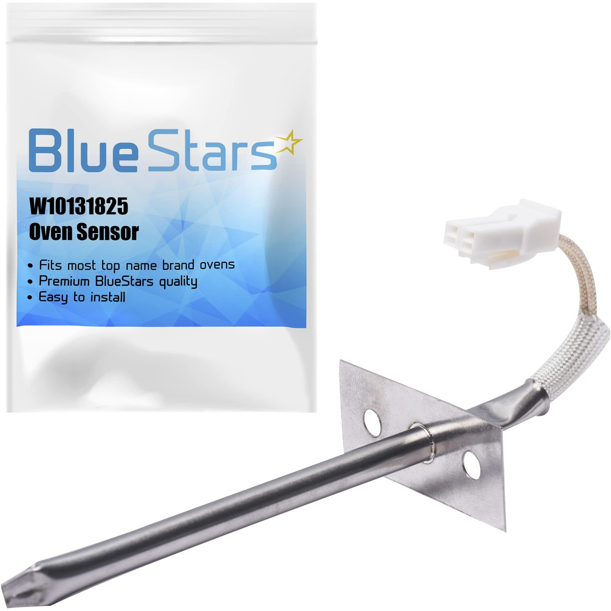 Ultra Durable W10131825 Oven Temperature Sensor Part By Bluestars - Compatible With Whirlpool Maytag Kitchenaid Ovens - Replaces Wpw10131825 4455636 Wpw10131825Vp Ps11748765