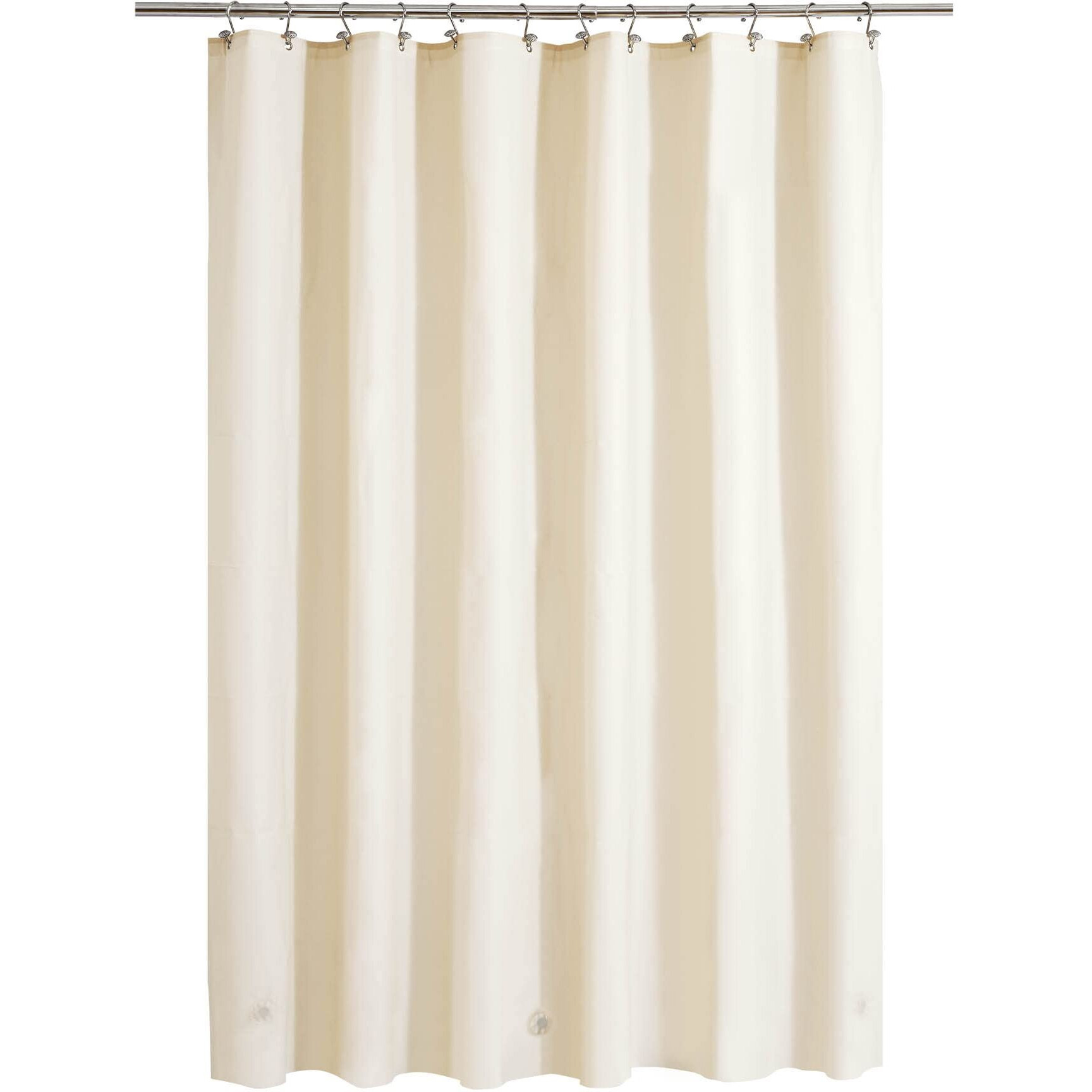 Barossa Design Beige Shower Curtain Liner - Premium Peva  Bpa & Pvc Free  No Chemical Smell  Lightweight Standard Size Shower Curtain With 3 Magnets  Metal Grommets - Beige