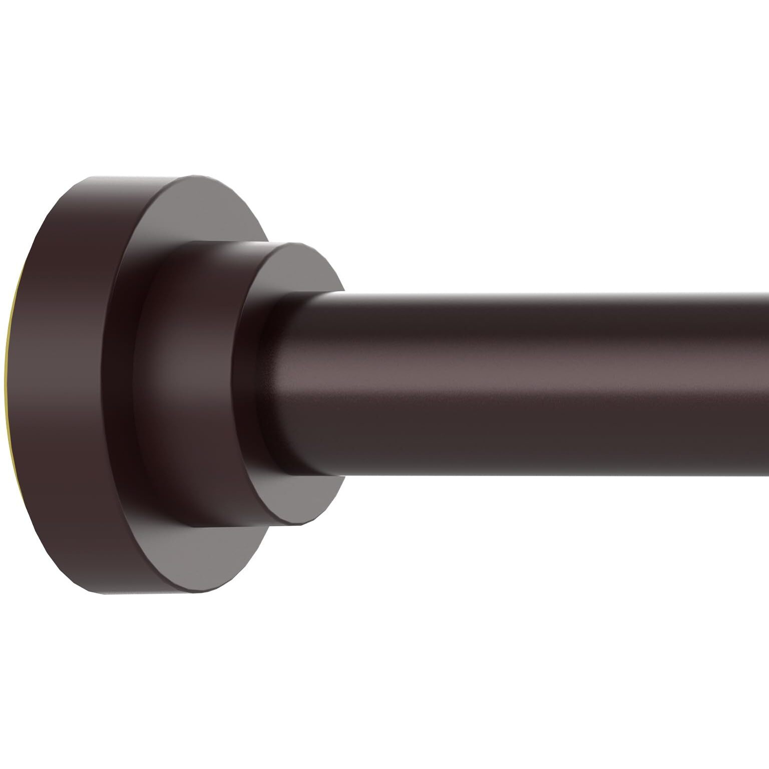 Thestoa Brown Shower Curtain Rod Adjustable 43-78 Inch  1"&quotDiameter Spring Tension Curtain Rod No Drill  Anti-Rust Non-Slip Shower Rod For Bathroom Tension Rod