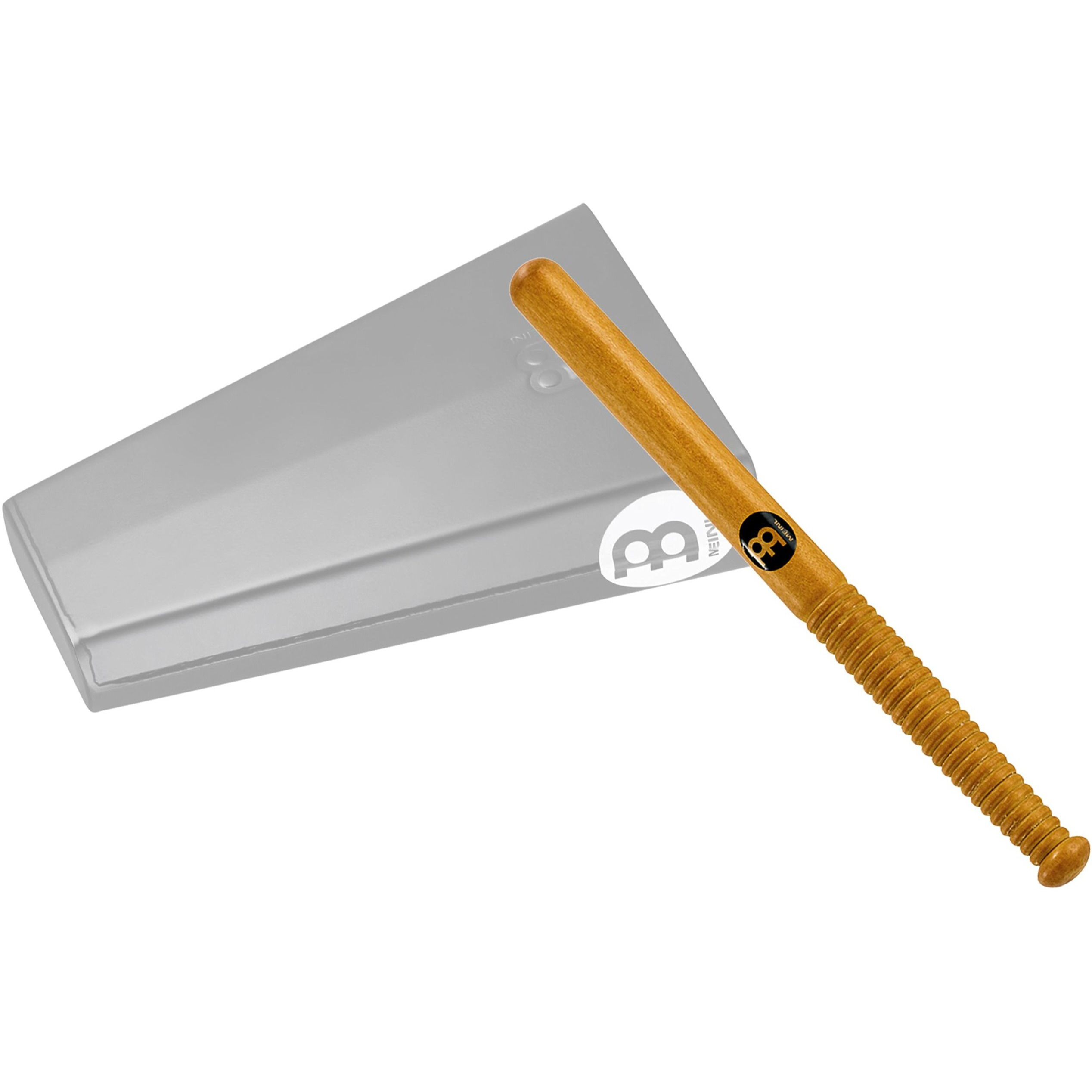 Meinl Percussion 11"" Cowbell Beater With Ribbed Grip-Not Made In China-Amber Finish Hardwood  Cow1