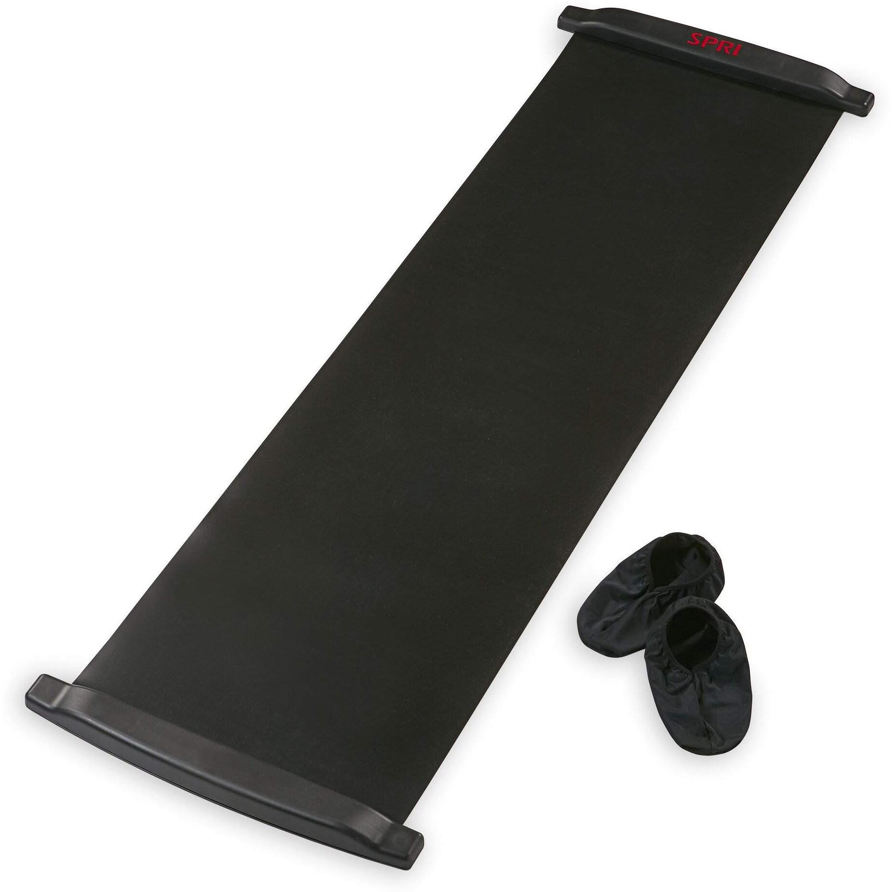 Spri Slide Board (71&quot&quot L X 20&quot&quot W) With End Stops  Sliding Booties  Mesh Carrying Bag And Exercise Guide For Low Impact Balance Training (Skating  Hockey)