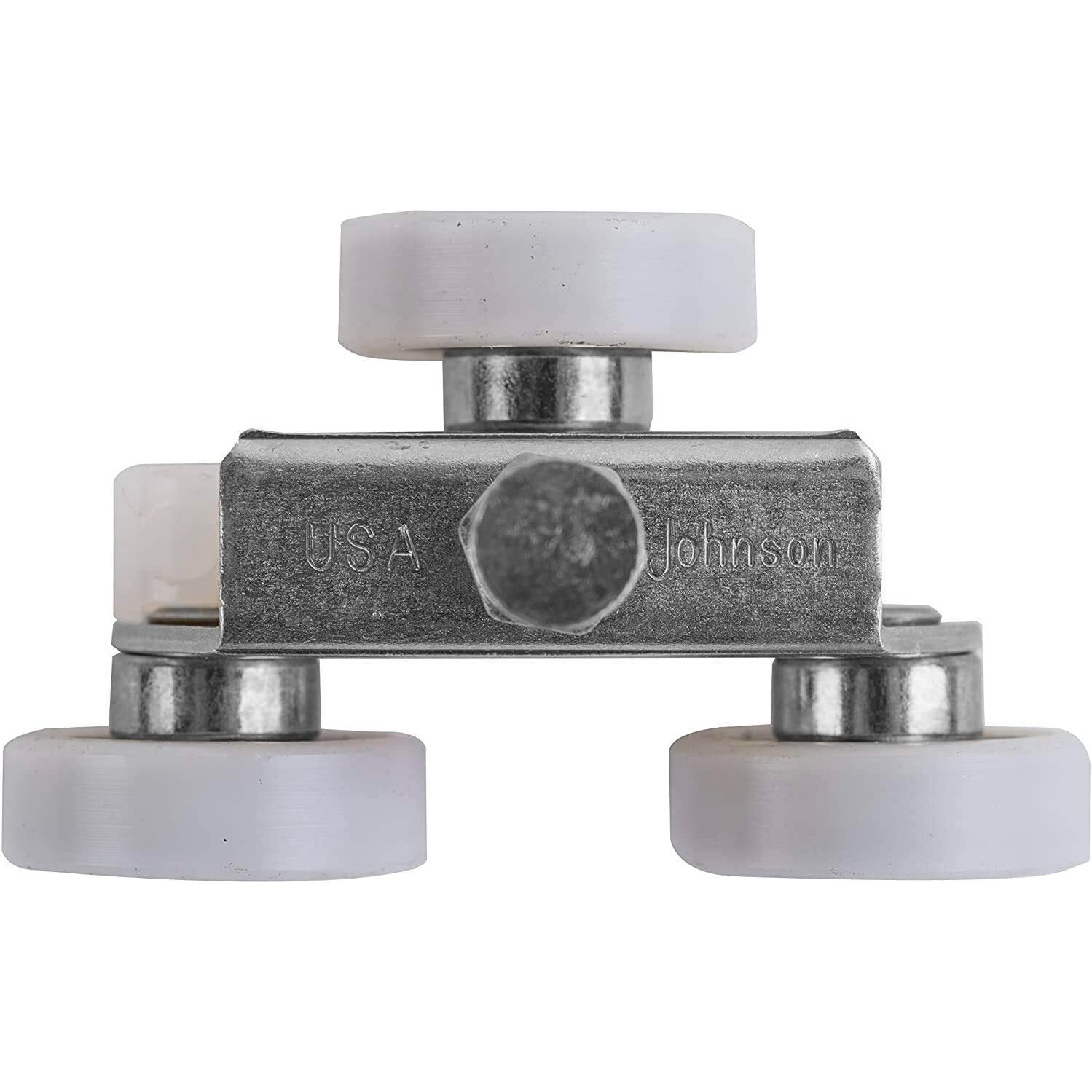 Johnson Hardware Sliding Door/Pocket Door Hanger Ball Bearing 1125-1 Inch Wheel  200 Lb Capacity