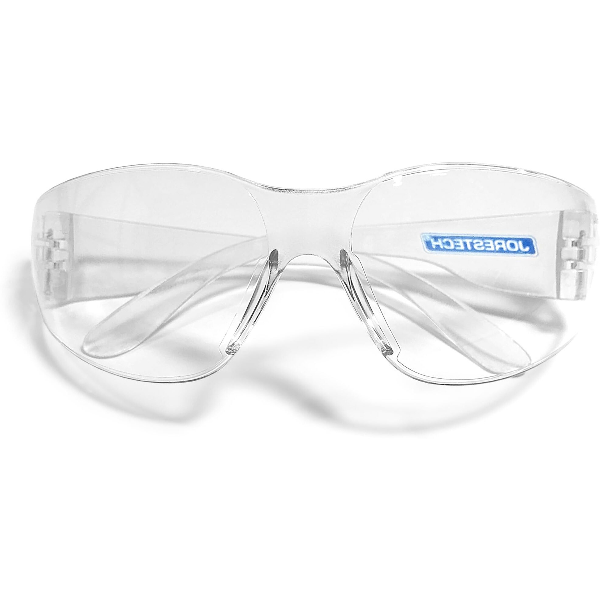 Jorestech Eyewear Protective Safety Glasses  Polycarbonate Impact Resistant Lens Pack Of 12 (Clear)