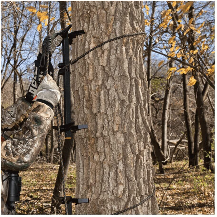 Muddy Outdoors Pro Aluminum Climbing Sticks Designed For Use On Crooked Or Straight Trees - 4-Pack - 12.5' Tall / 4 Sections / 20"" Per Section