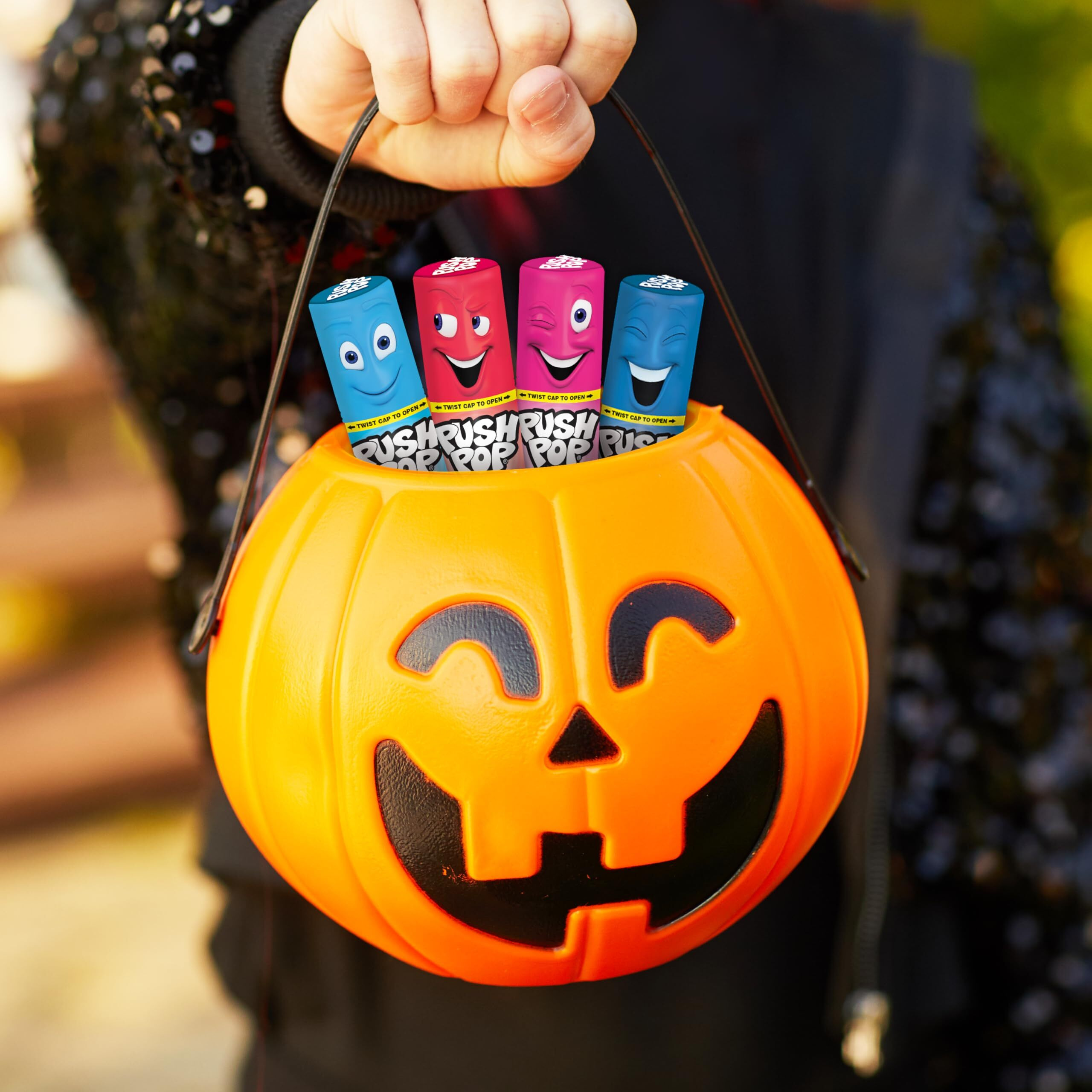 Push Pop Halloween Candy - Individually Wrapped Bulk Lollipops - 24 Ct Hard Candy In Assorted Flavors  Fun Candy For Kids  Party Favors And Gifts  Halloween Candy Bowls  Trick Or Treat Goodie Bags