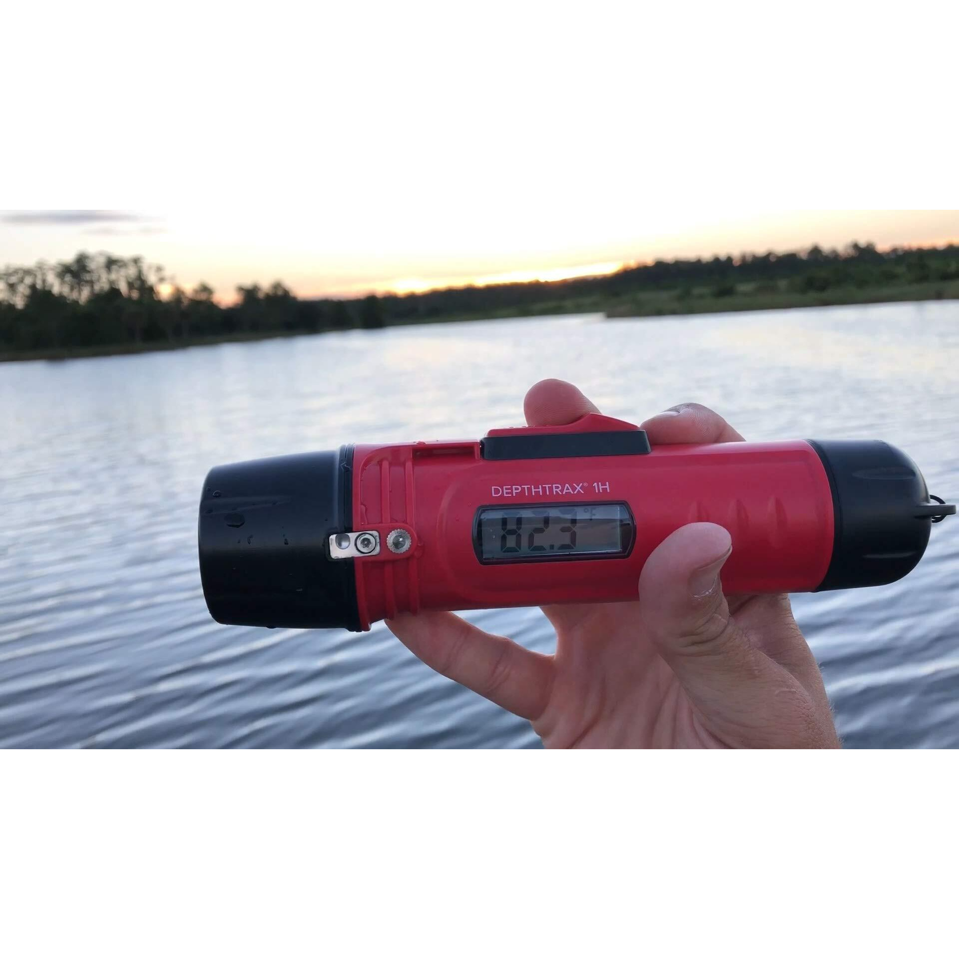 Hawkeye Dt1H Handheld Depth Finder With Temperature  300 Feet