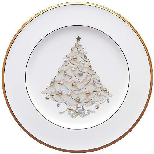 Noritake Palace Christmas Gold Holiday Accent Plates  2""  Set Of 4