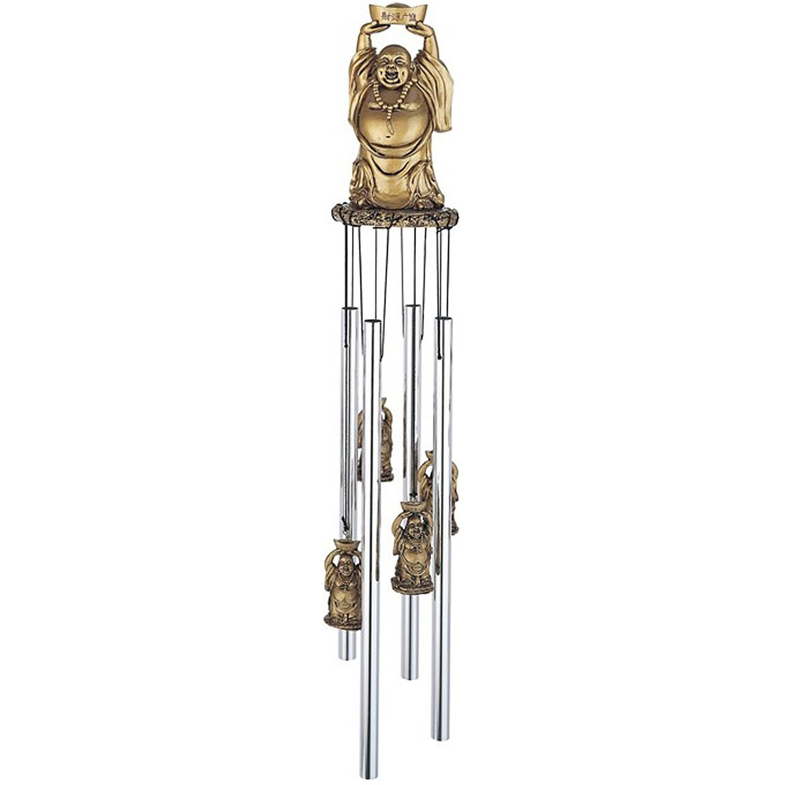Stealstreet Ss-G-41689 Wind Chime Round Top Buddha Hanging Garden Porch Decoration Decor