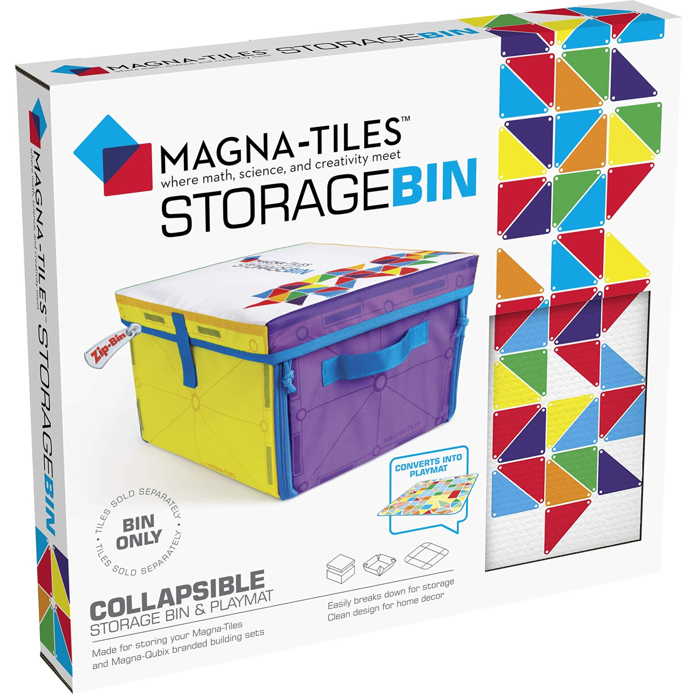 Magna-Tiles Storage Bin & Interactive Play-Mat  The Original Magnetic Building Brand