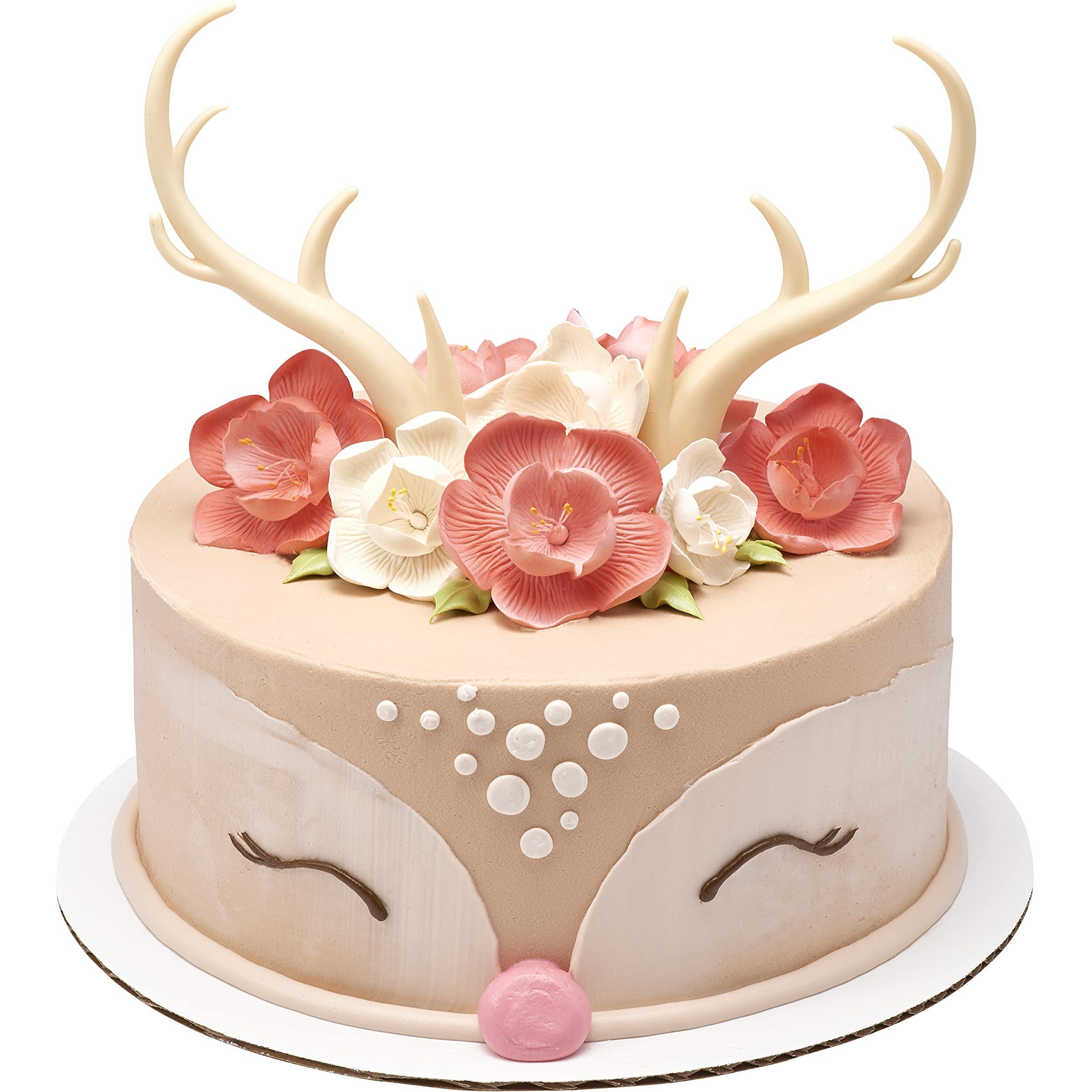 Decoset Antlers Creations Cake Topper For Birthdays And Parties  Decopac Cake Decorating 2-Pc Decorations Set