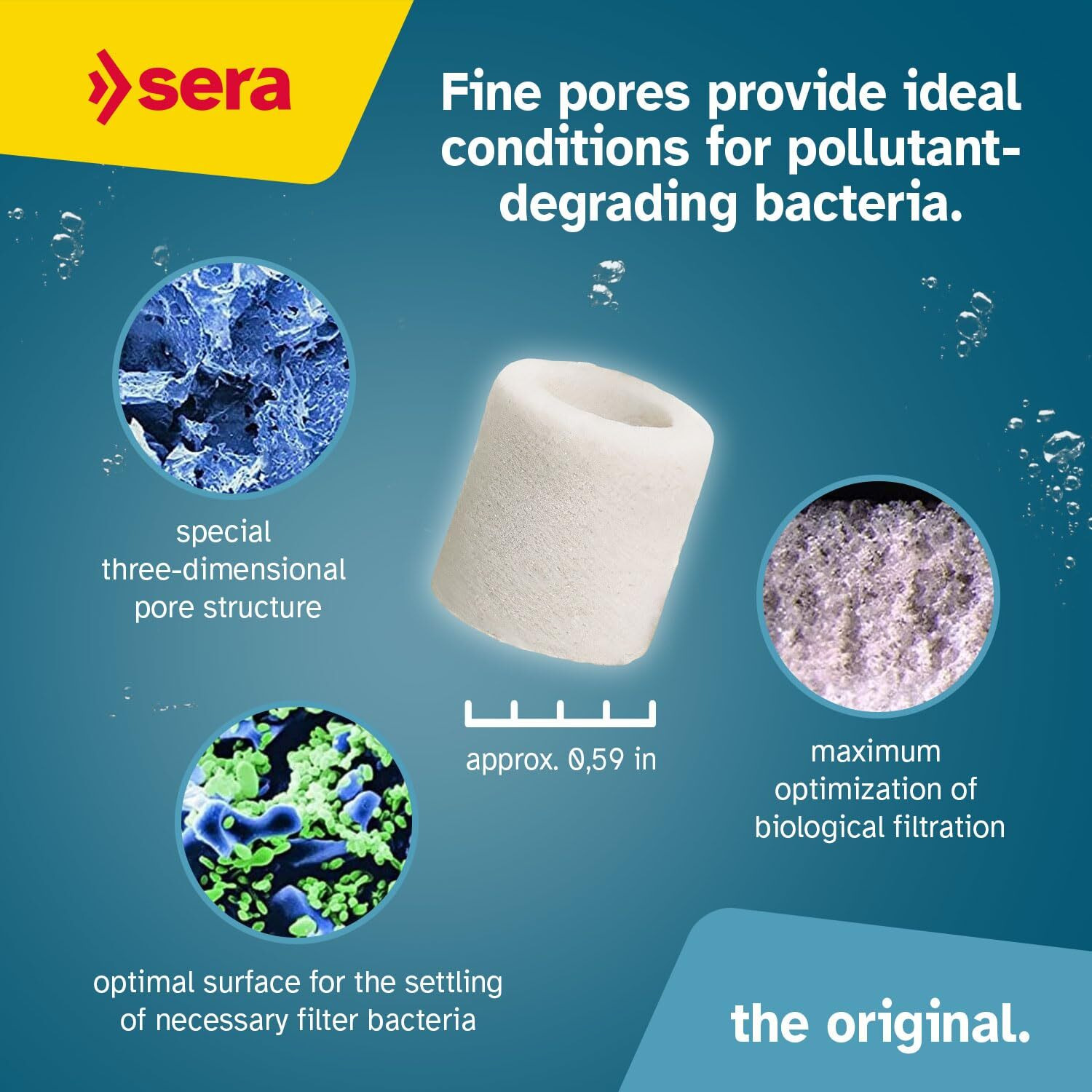 Sera Siporax Professional 15 Mm 1  000 Ml  10.2 Oz. Aquarium Filter Accessories