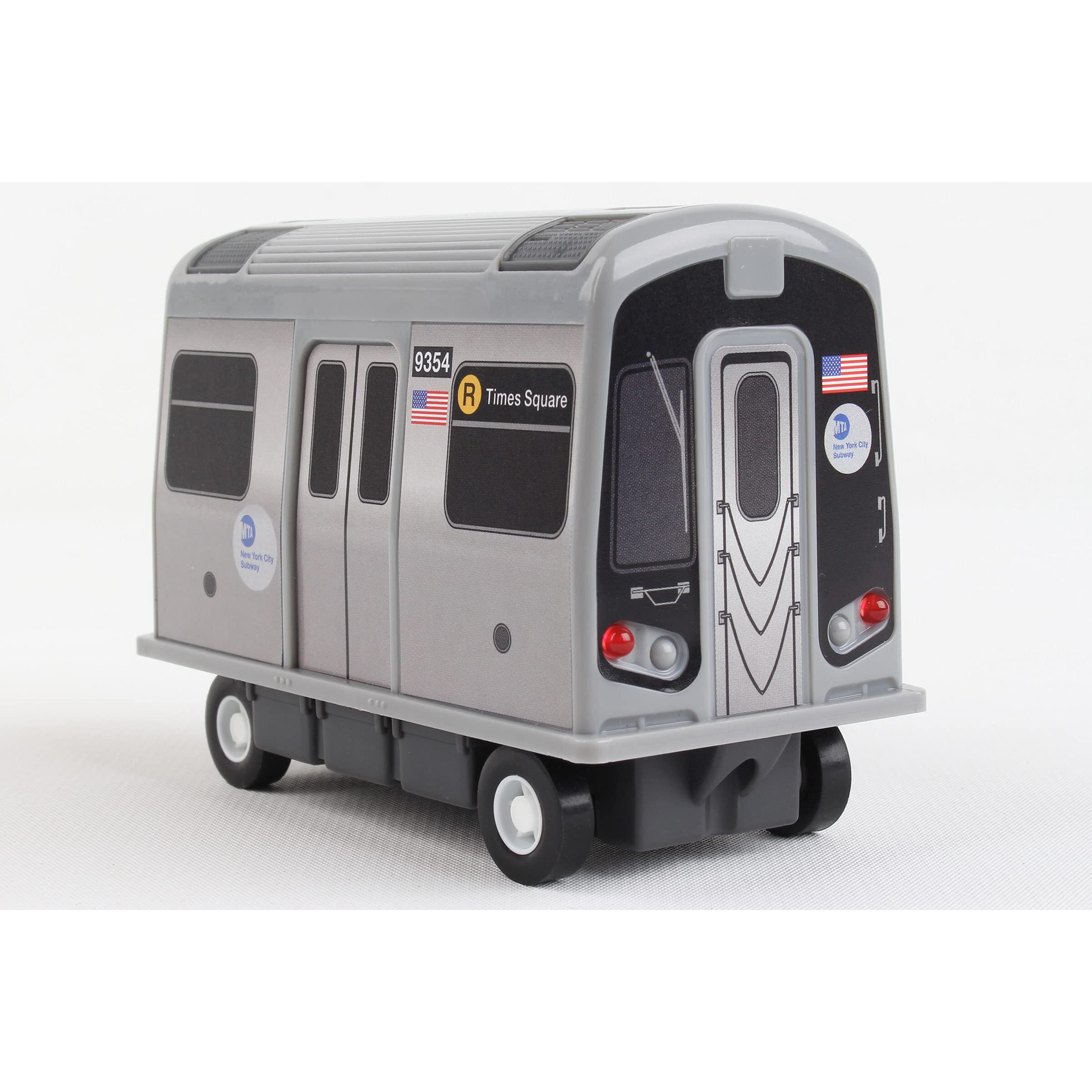 Daron Mta Subway Pullback Toy W/ Light & Sound Tt3501 Grey
