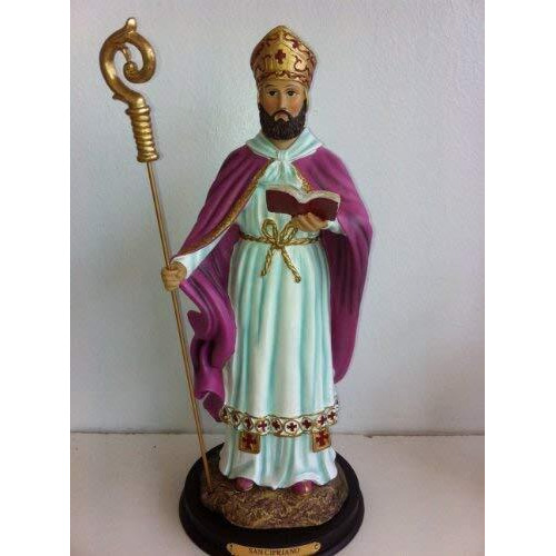 Stealstreet San Cipriani Holy Figurine Religious Statue Decor  12""