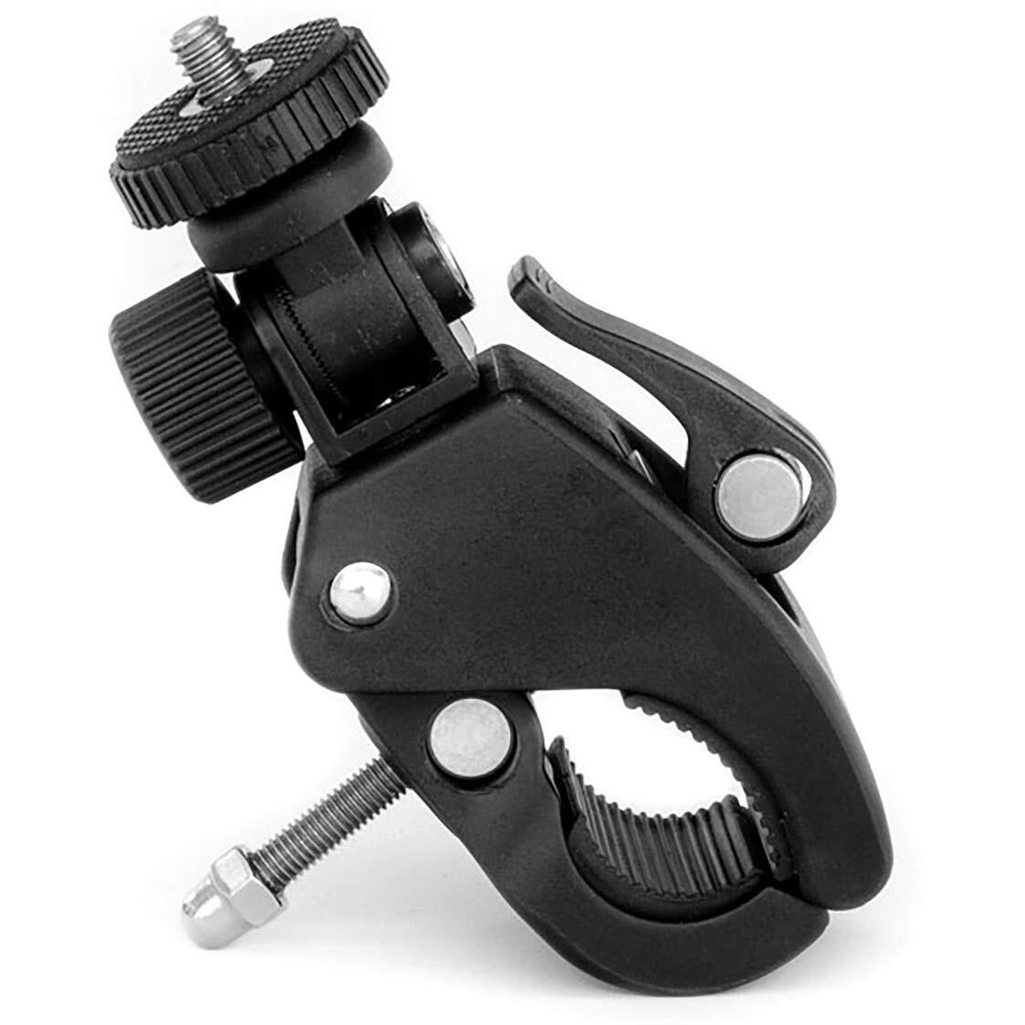 Grifiti Nootle Quick Release Pipe Clamp 1/4 20 Thread Camera & Nootle Mount For Tripod Music Microphone Pole Stands Any Pipe Bar 1.5 In Handlebar Motorcycles Bike Mount Threaded Ball Bracket Clamps