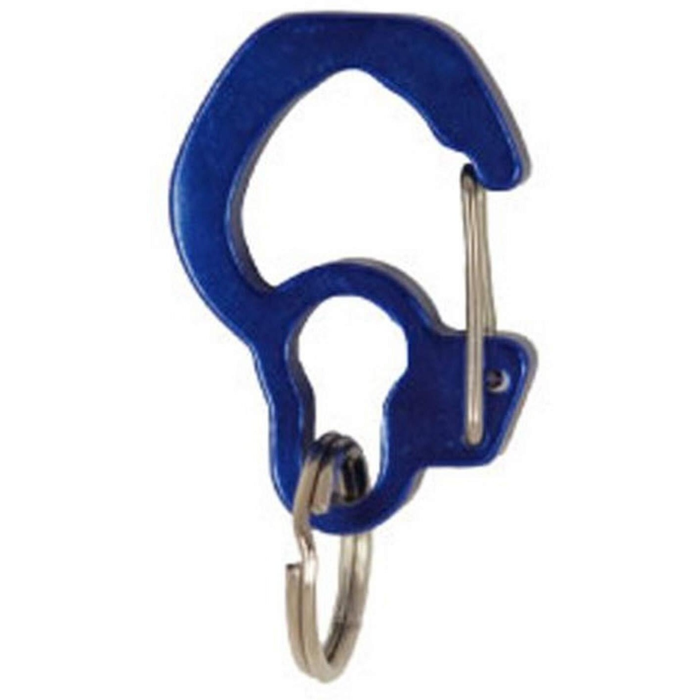 Rubit Medium Curve Aluminum Dog Tag Clip - Blue