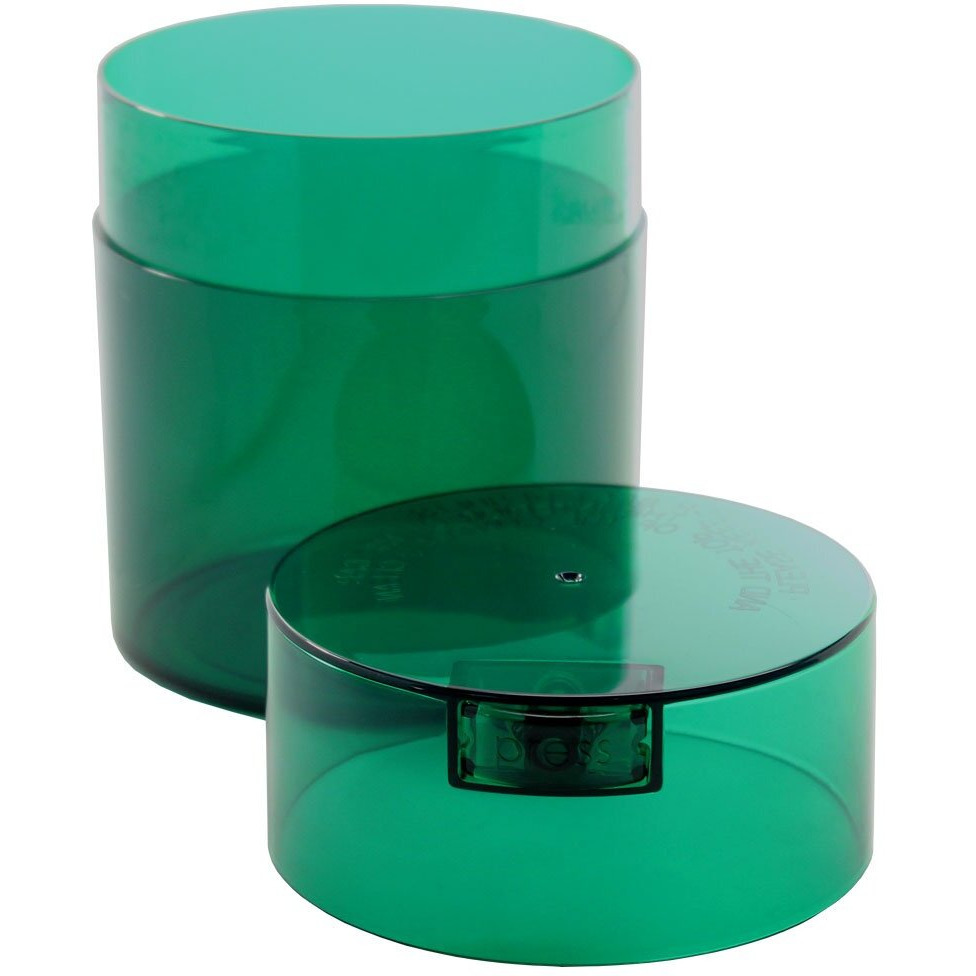 Coffeevac Multi-Use Vacuum Seal Portable Storage Airtight Container  1/2-Pound  Green Tint