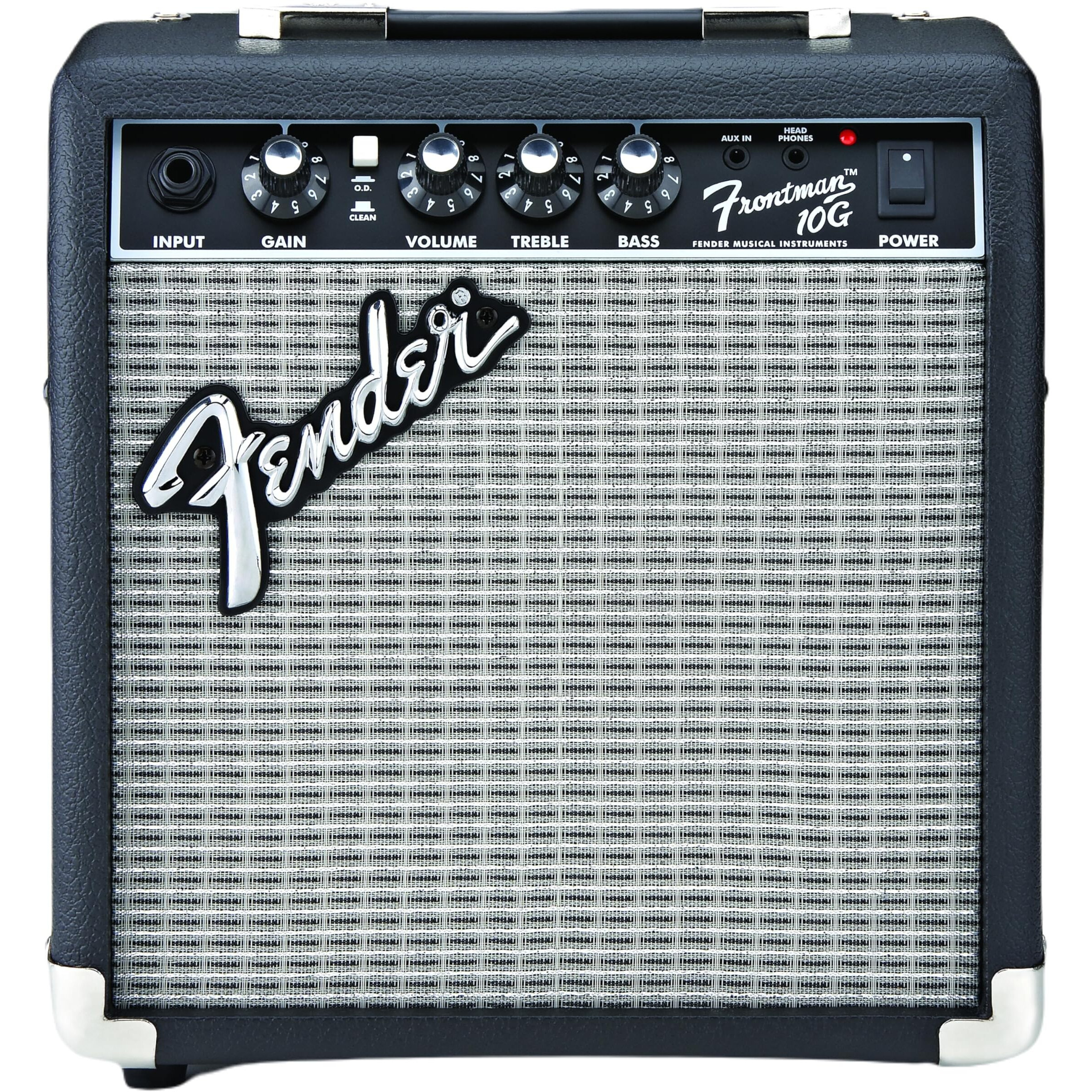 Fender Frontman 10G Guitar Amp  10 Watts  With 2-Year Warranty  6 Inch Fender Special Design Speaker  5.75Dx10.25Wx11H Inches