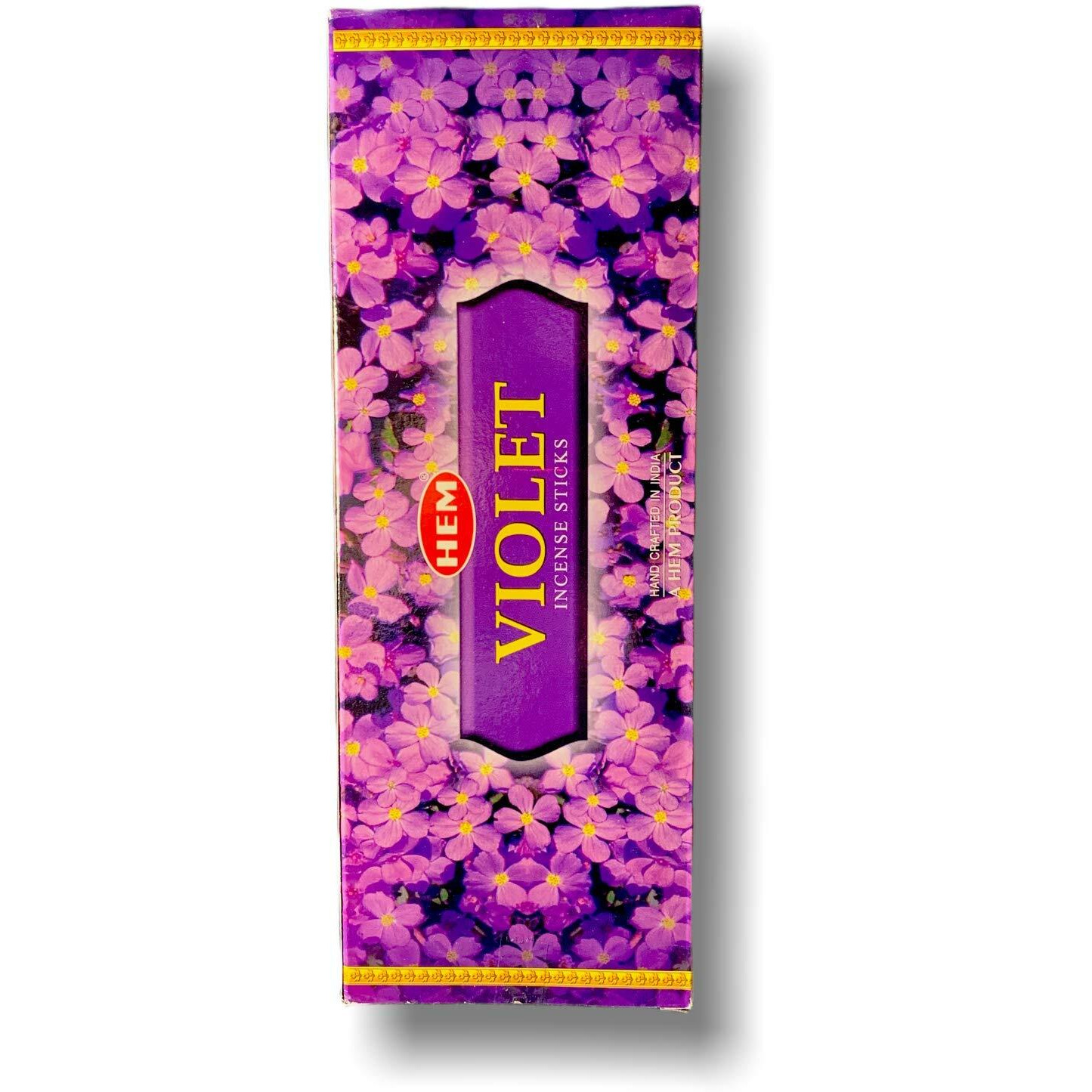 Violet - Box Of Six 20 Stick Hex Tubes - Hem Incense Hand Rolled In India