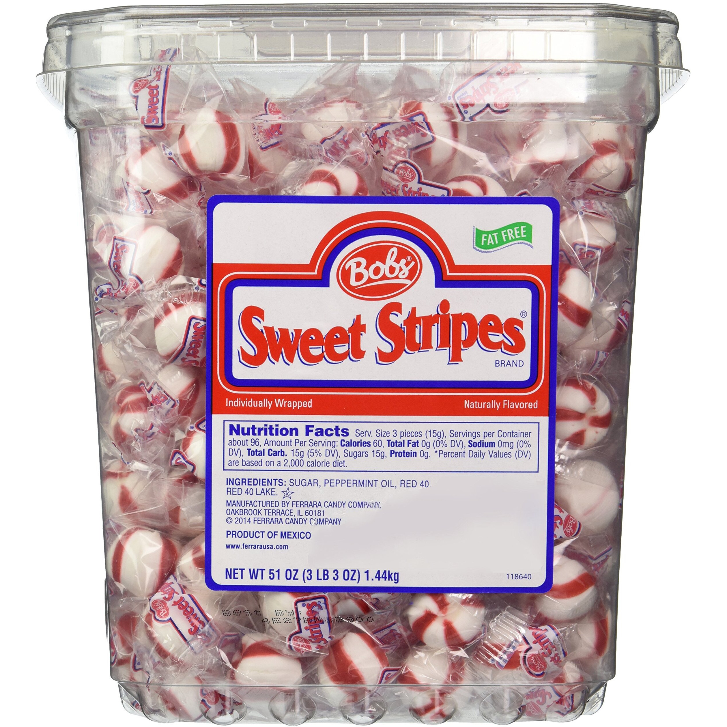 Bobs Sweet Stripes Soft Peppermint Balls (51 Ounce)
