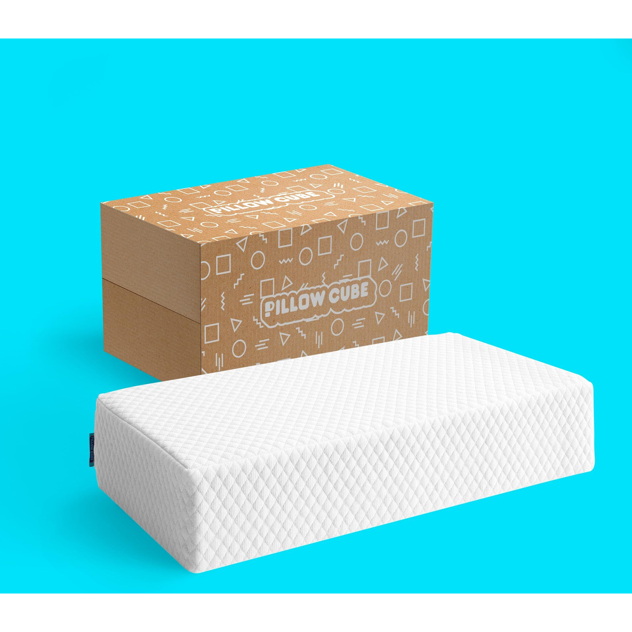 Pillow Cube Side Cube - 5"" Cube Pillows For Side Sleepers  Cooling Memory Foam Pillows For Neck And Shoulder Pain - King  Queen  Twin 24"&quotX12"&quotX5""