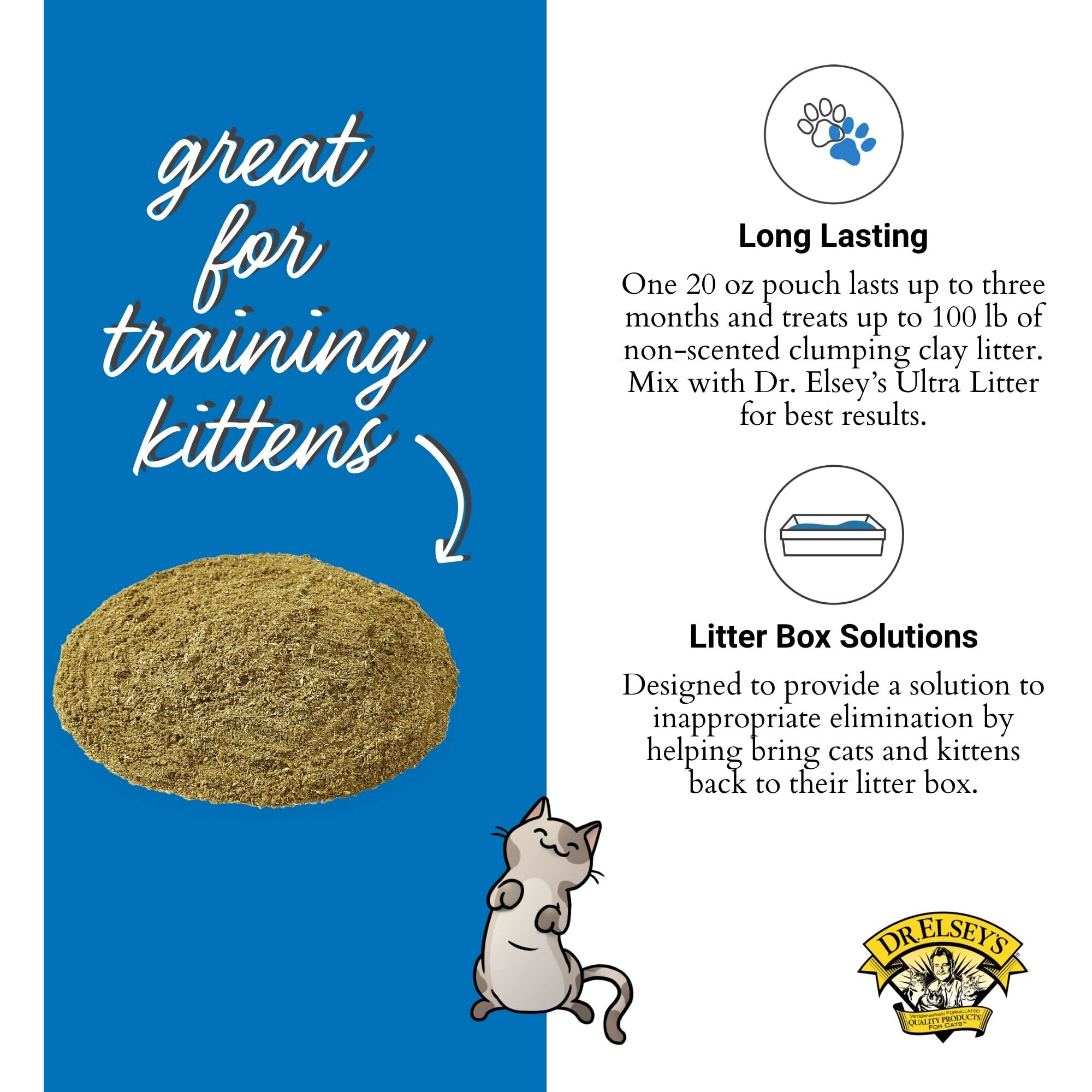 Dr. Elsey's Litter Box Attractant - Ultra Litter Attractant - 20 Oz Pouch - Feline Behavior Modification & Training Tool