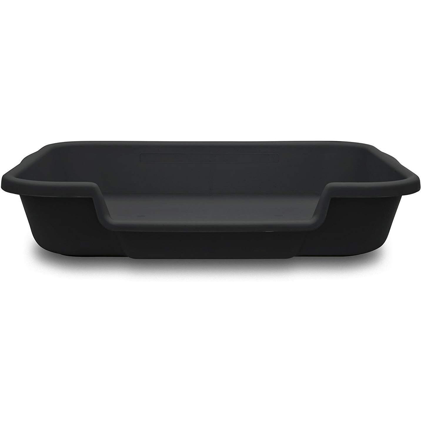 Puppygohere Dog Litter Box  Large Size  Blacksmithe Black  Durable & Pet Safe Puppy Litter Box  Indoor Open Top Entry Dog Litter Pan  Comfortable For Dogs  Great For Dogs Up To 20 Lbs