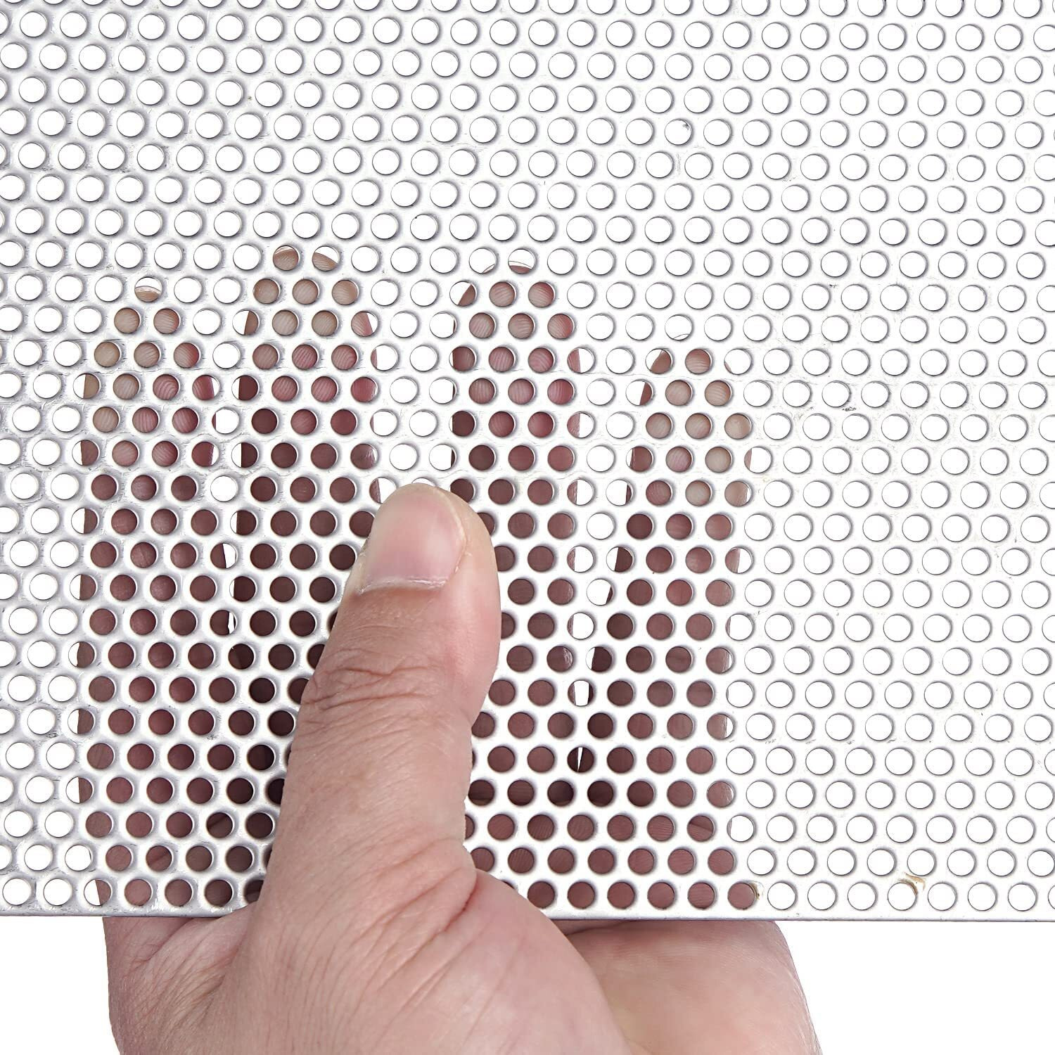 Perforated Sheet Stainless Steel Perforated Metal Sheet 11.8"" X 11.8"" Stainless Steel Preforated Sheet  0.12"" Hole