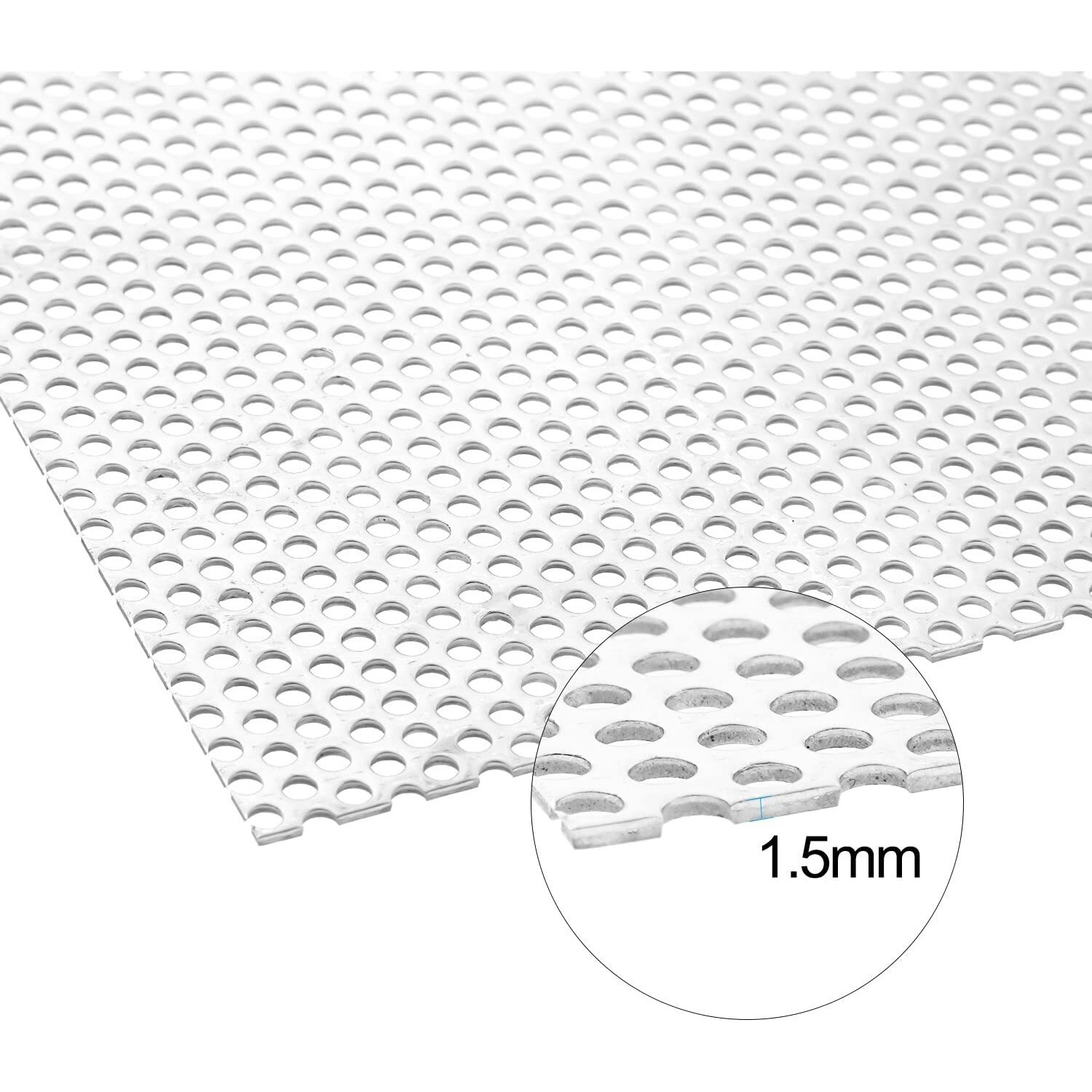 Perforated Sheet Stainless Steel Perforated Metal Sheet 11.8"" X 11.8"" Stainless Steel Preforated Sheet  0.12"" Hole
