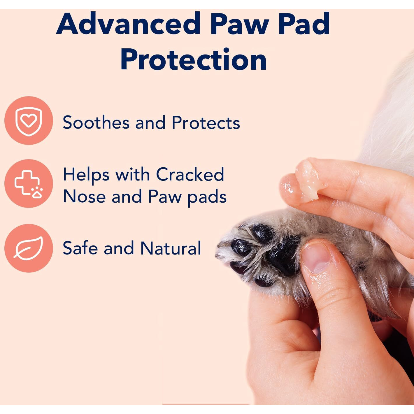 Vets Preferred Paw Balm Pad Protector For Dogs - Dog Paw Balm Soother - Heals  Repairs And Moisturizes Dry Noses And Paws - Ideal For Extreme Weather Season Conditions - 2 Oz