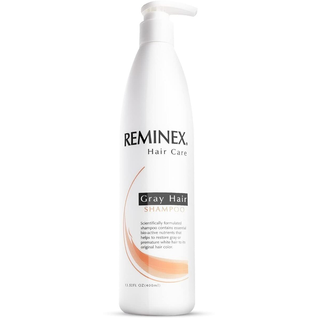 Reminex Anti Gray Hair Shampoo - Proprietary Treatment Infused With Argan Oil To Help Restore Gray And White Hair To Its Natural Color - 13.5 Oz No Paraben (1 Pack)