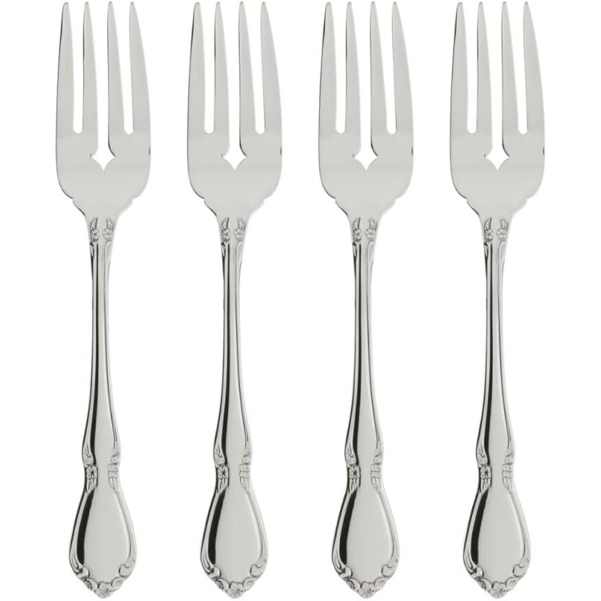 Oneida Chateau Fine Flatware Set  18/8 Stainless  Set Of 4 Salad Forks