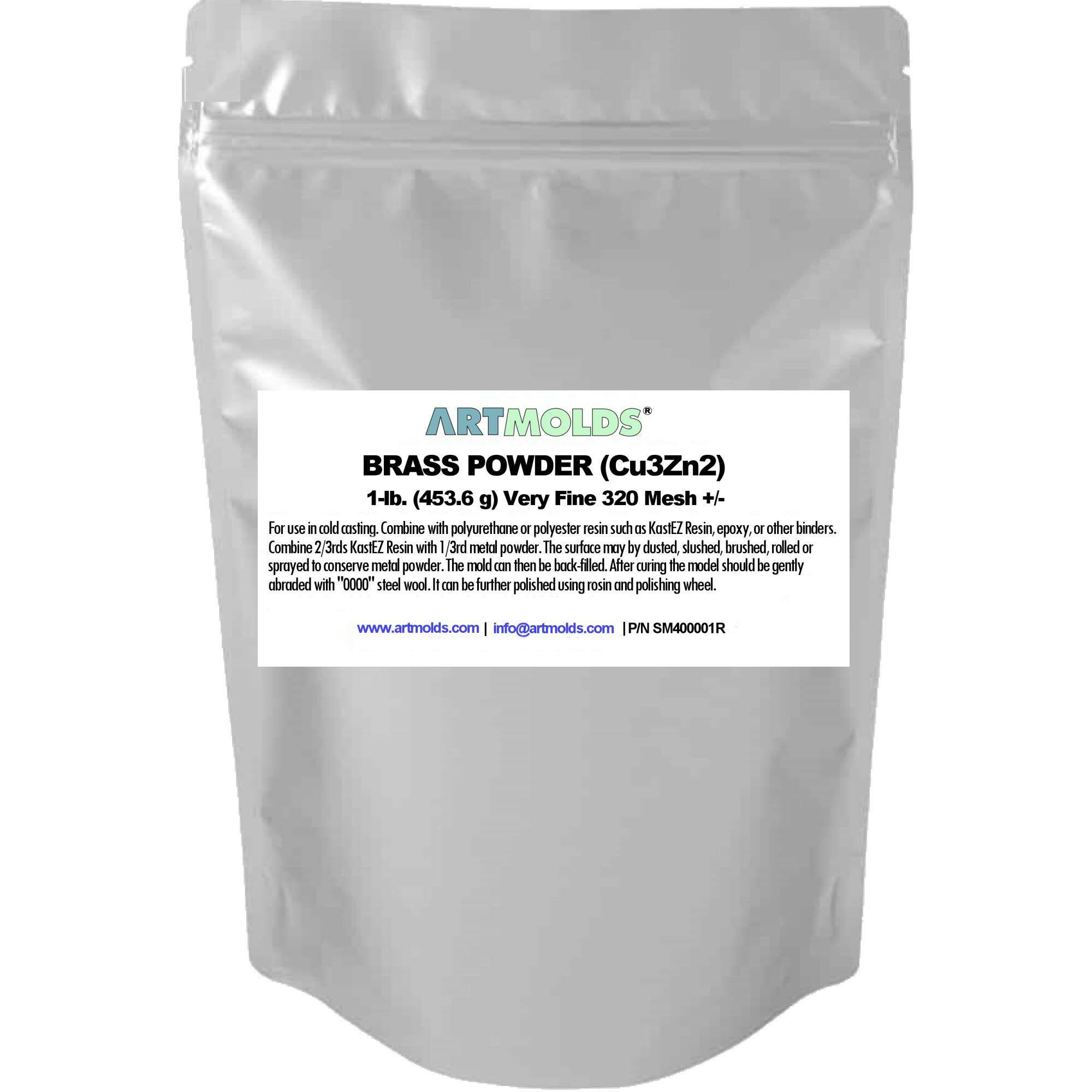 Brass Powder 1-Lb (454 Grams) 320 Mesh +/- For Cold Casting And Inlay Work