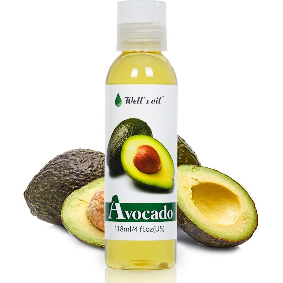 Well's Oil Avocado Oil | 4Oz(118Ml) | All-Natural | For Hair + Skin + Nails | Refined  Cold Pressed | Nutrient Rich And Hydrating