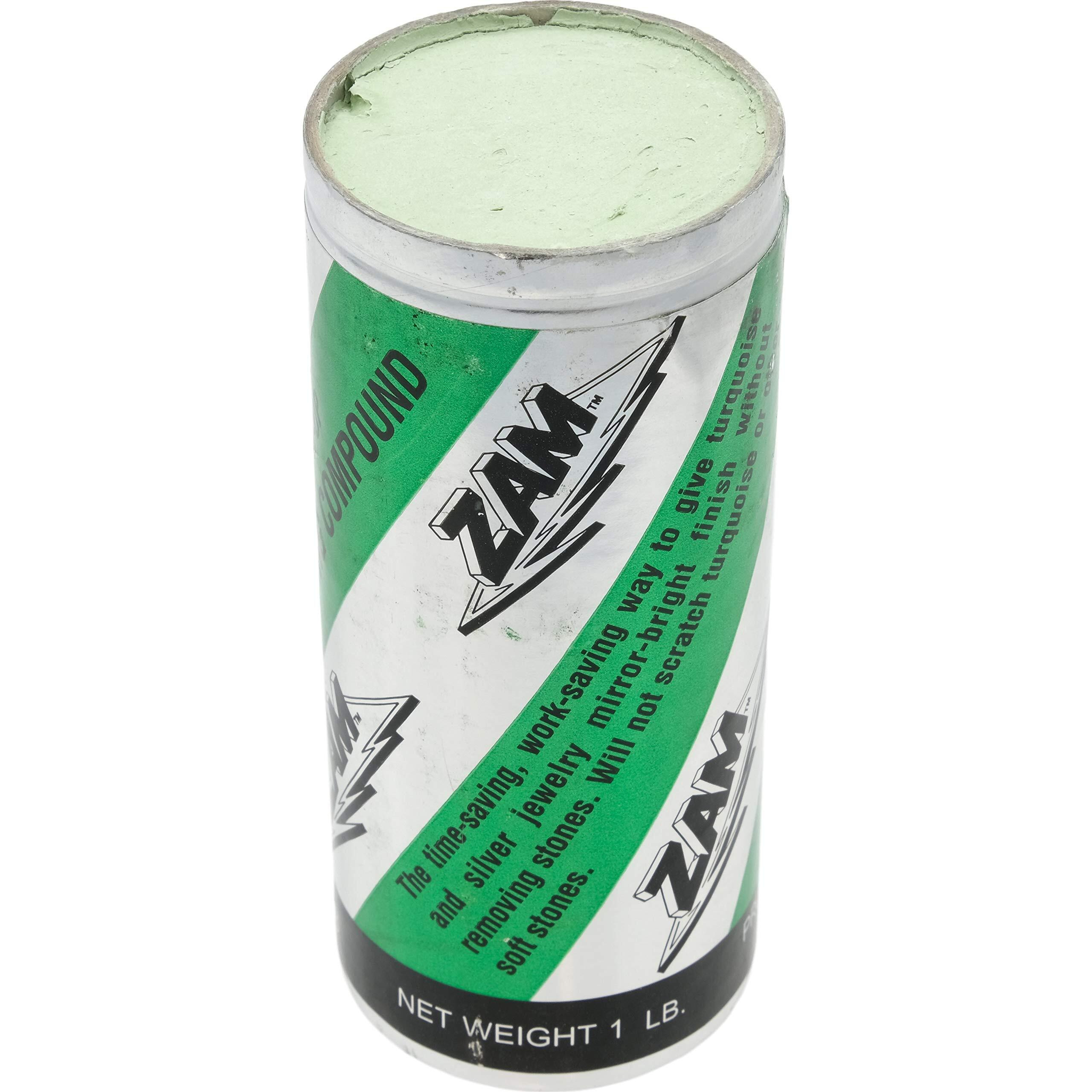 Zam Buffing Compound Silver Turquoise Polishing 1 Lb.