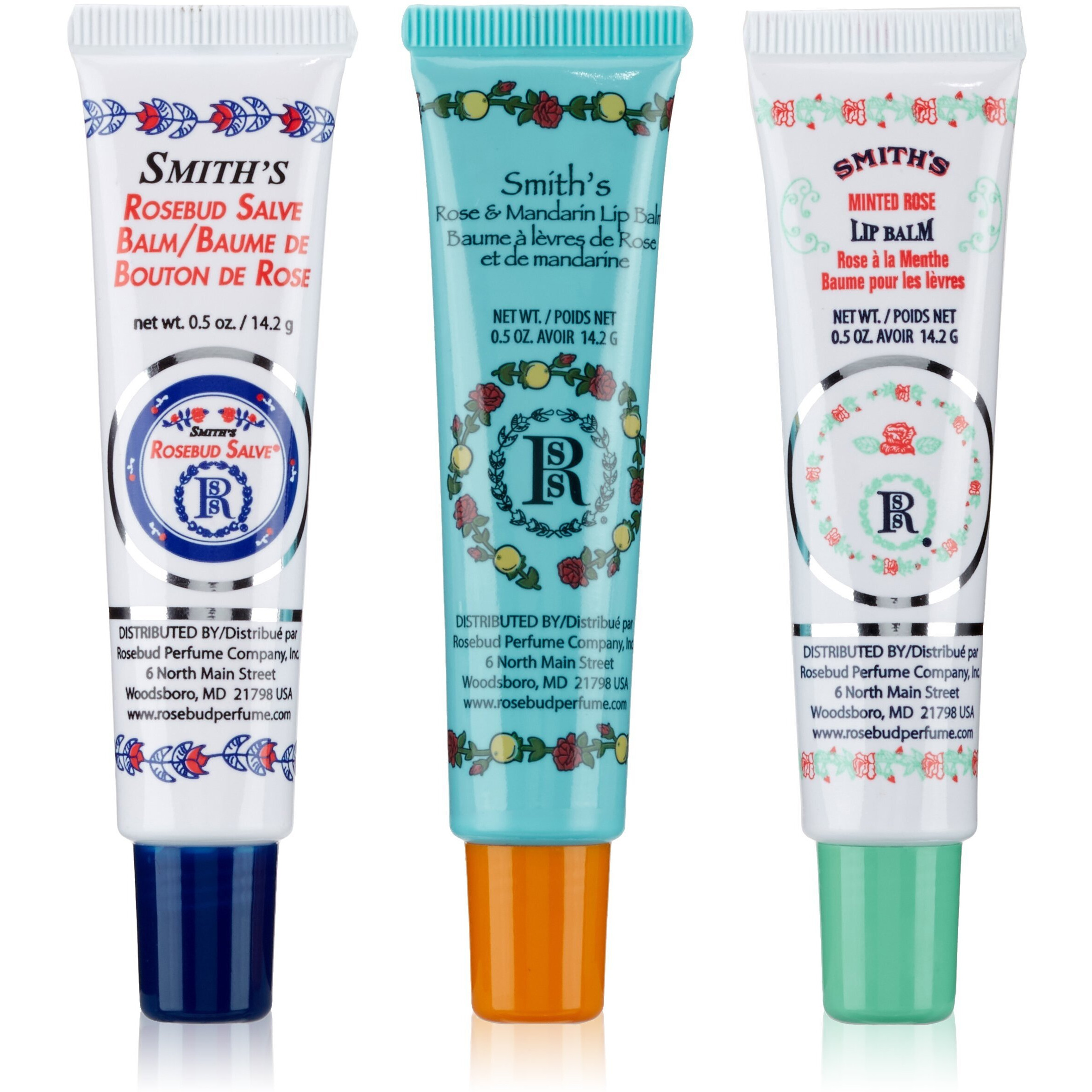Rosebud Lip Balm Trio