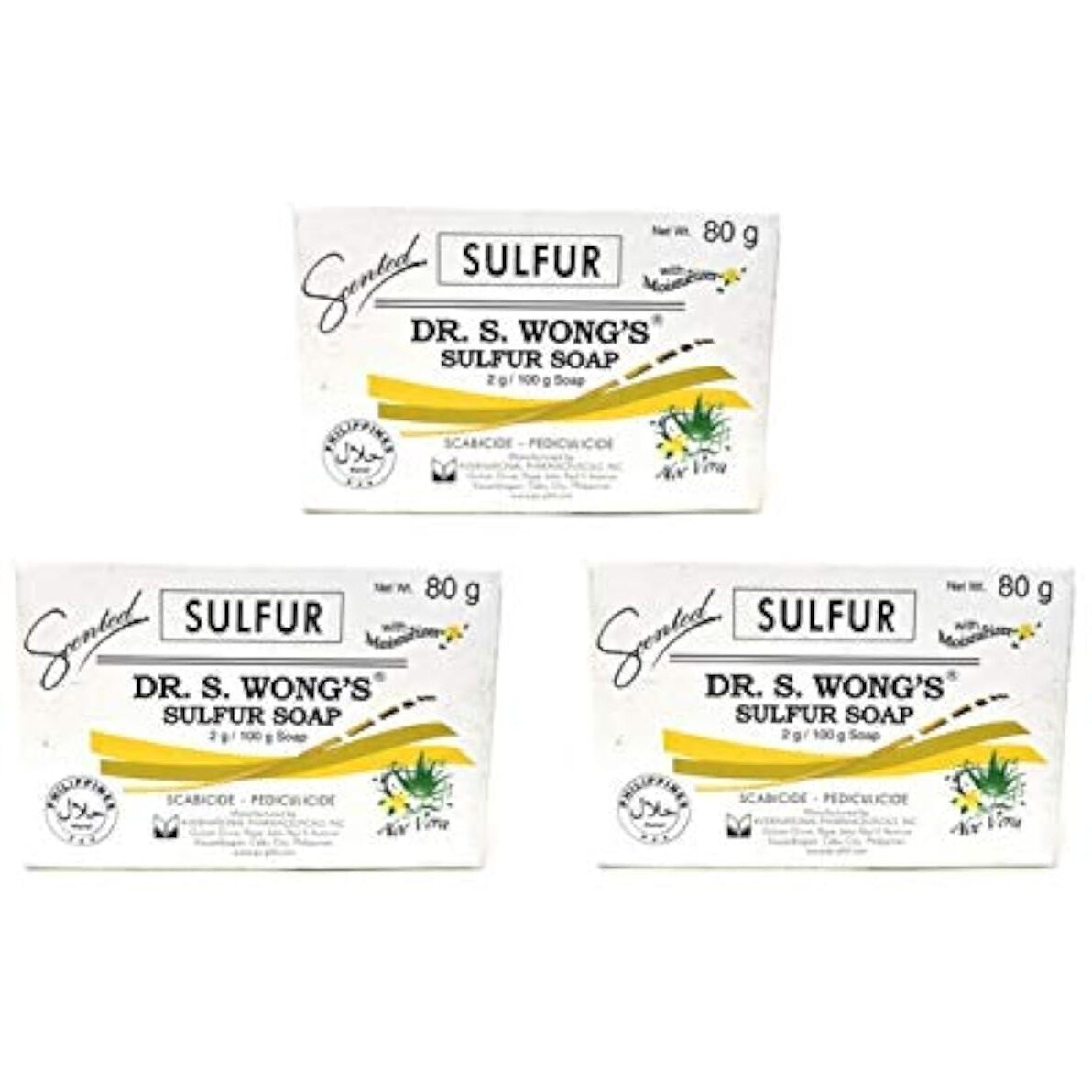 Dr. S. Wong Sulfur Soap (3 Pack  Total Of 240 Grams)