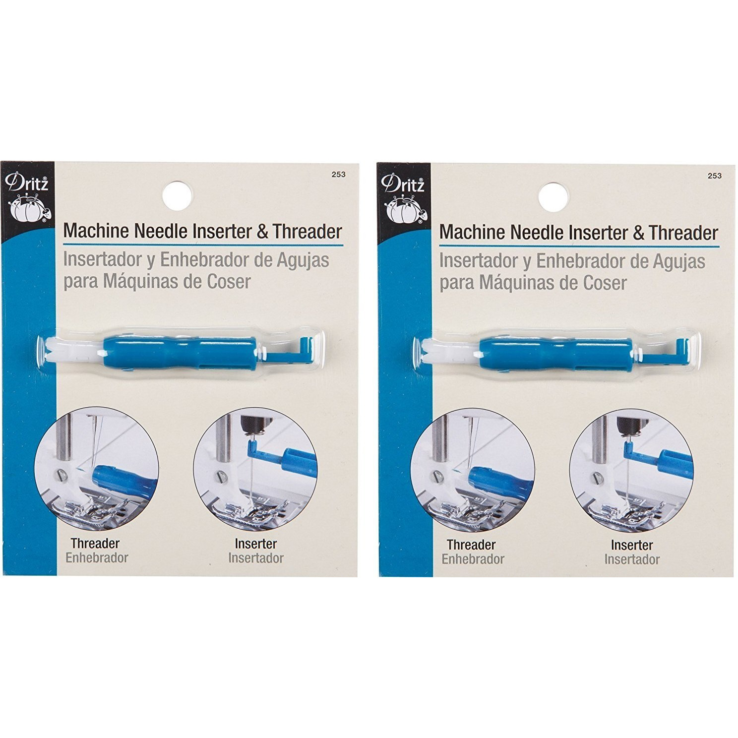 Dritz Machine Needle Inserter And Threader (2 Pack)