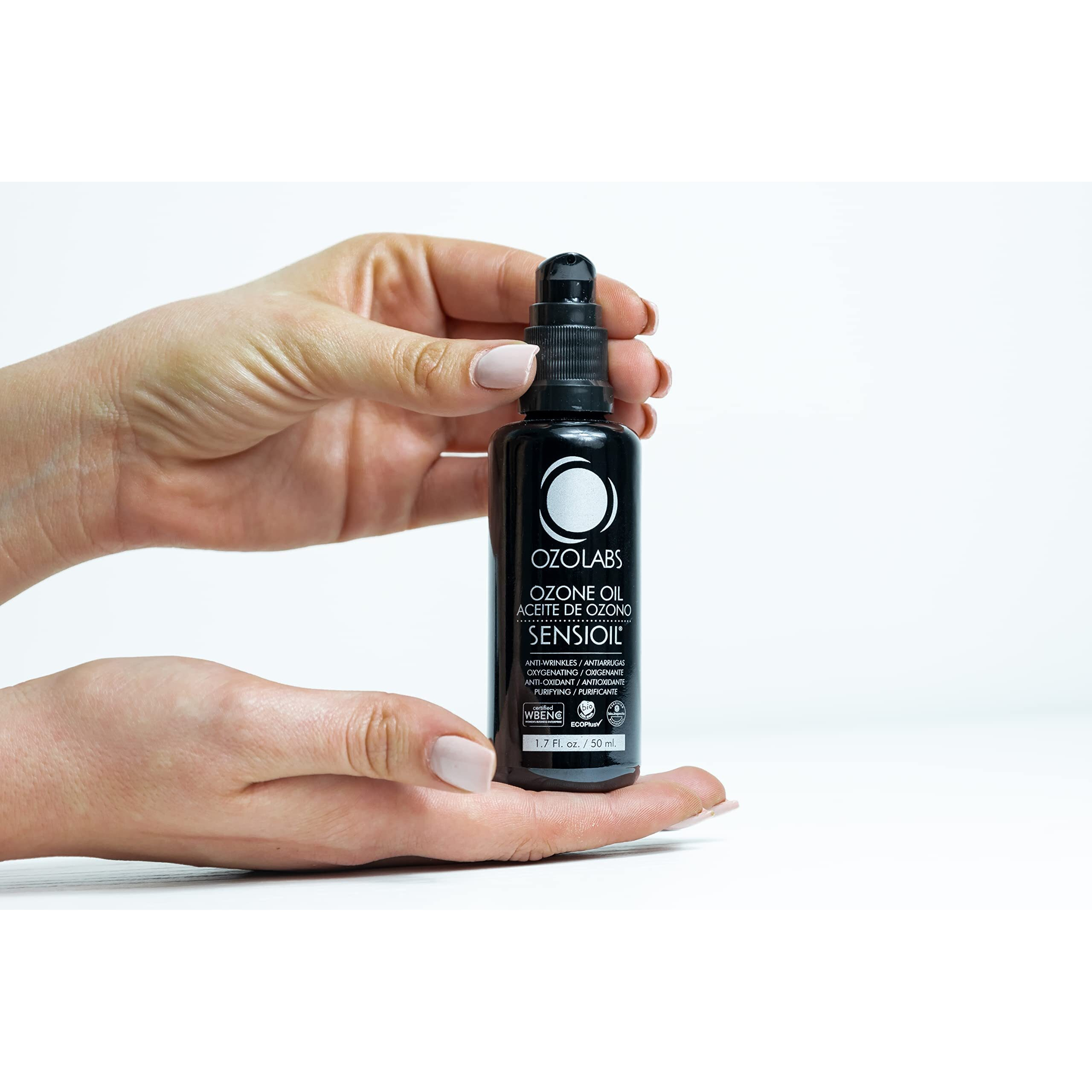 Ozolabs | Ozonated Oil-Sensioil | Exclusive Blend Of Certified Organic Ozonated Olive And Sunflower Oils | Iso 9001 | 1.7 Fl. Oz.
