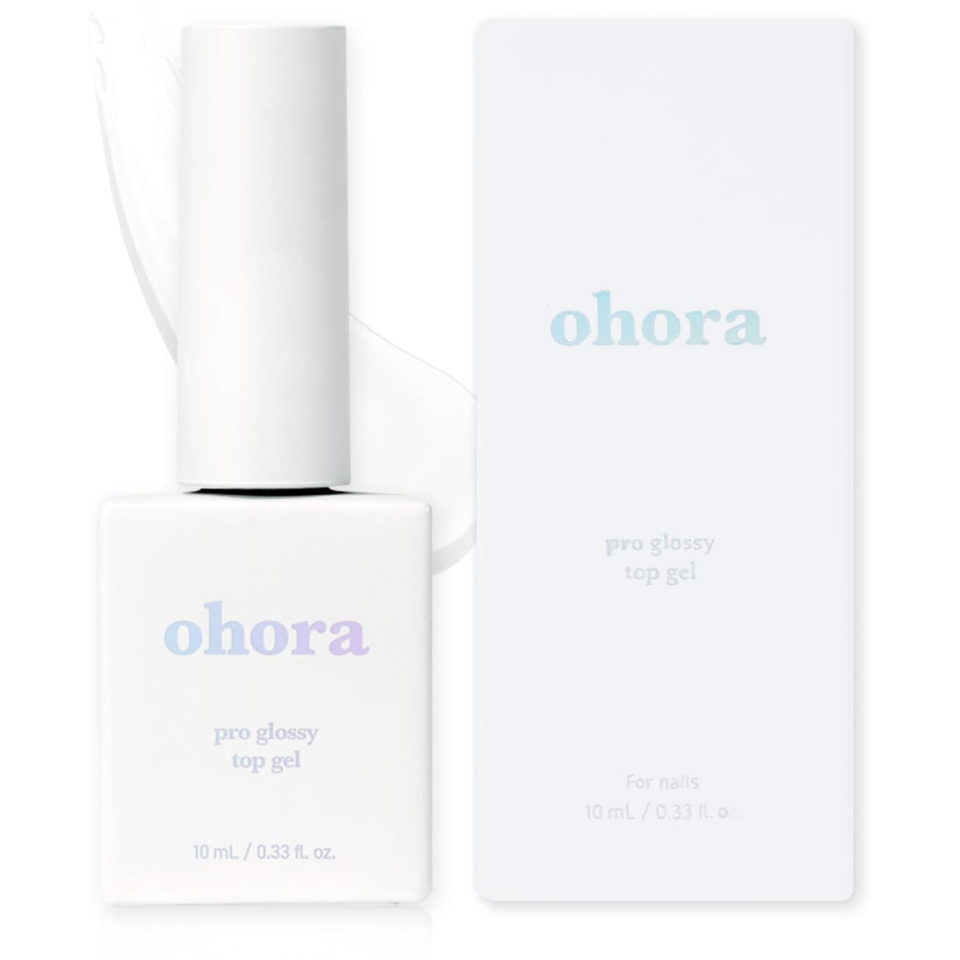Ohora Gel Nail Care (Pro Glossy Top Gel) - Corrects Nail Texture  Easy To Use & Easy To Remove For Semi Cured Gel Nail Strip Application - Professional Salon-Quality For Healthy  Strong Nails
