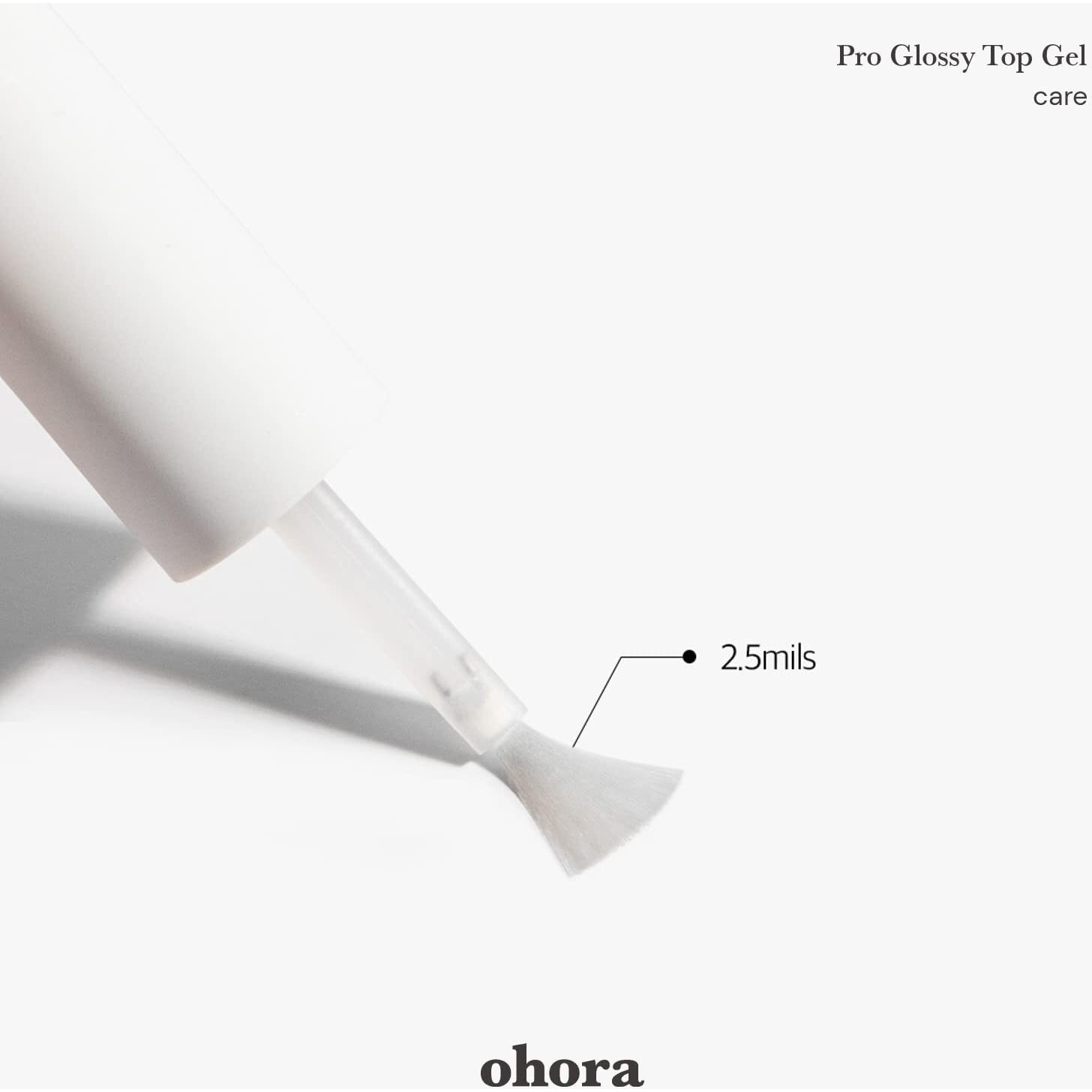 Ohora Gel Nail Care (Pro Glossy Top Gel) - Corrects Nail Texture  Easy To Use & Easy To Remove For Semi Cured Gel Nail Strip Application - Professional Salon-Quality For Healthy  Strong Nails