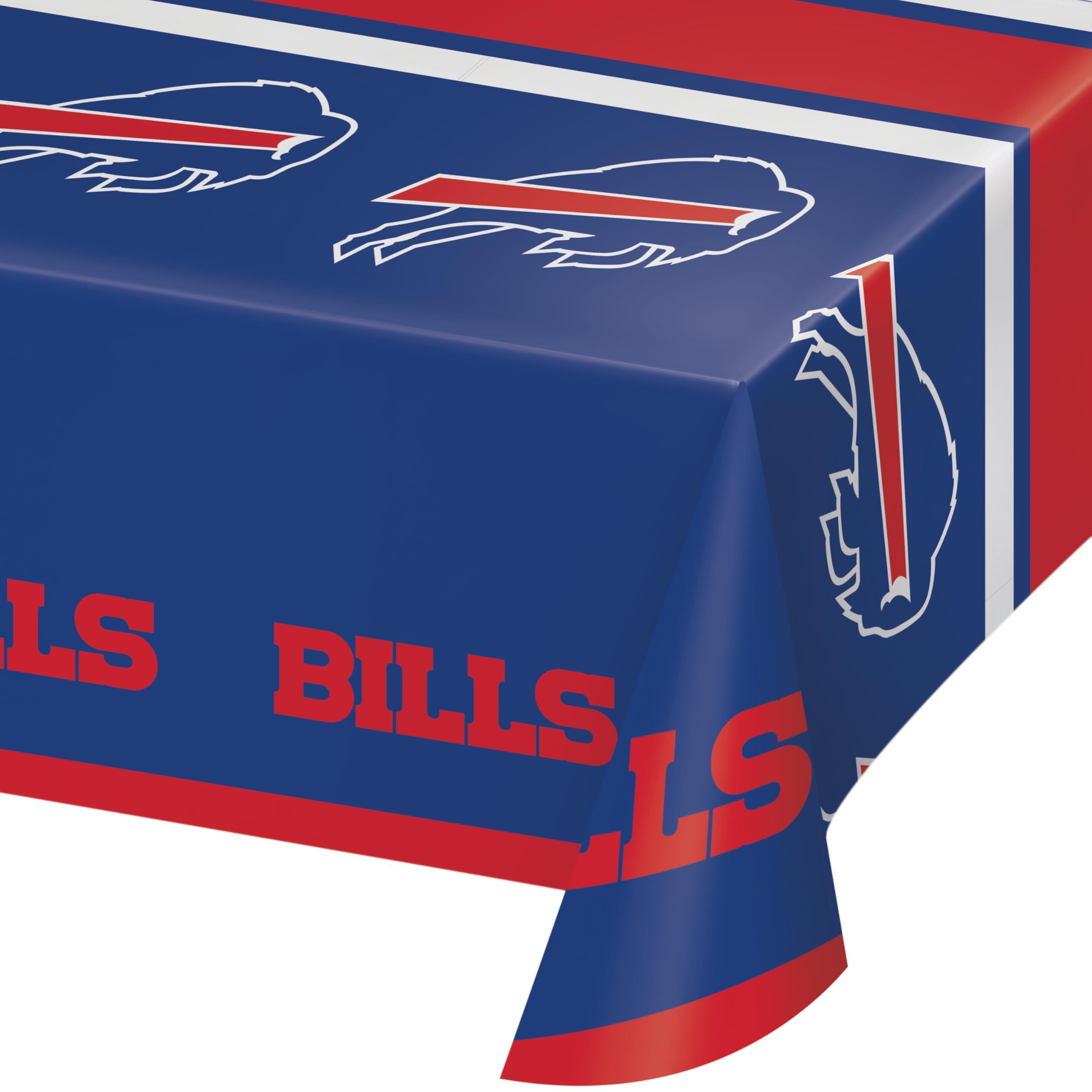 Trendware Buffalo Bills Plastic Tablecloths  3 Ct