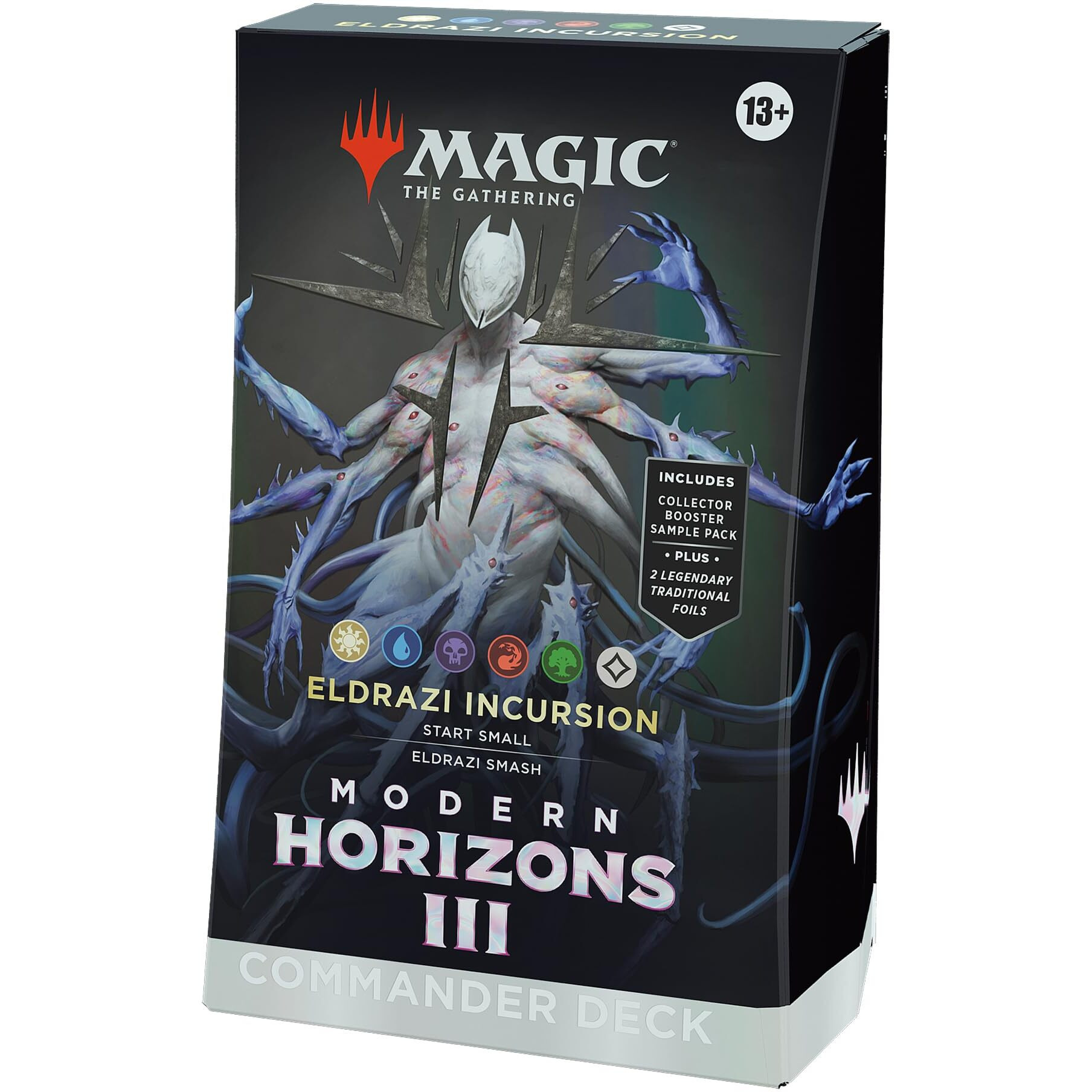 Magic The Gathering Modern Horizons 3 Commander Deck - Eldrazi Incursion (100-Card Deck  2-Card Collector Booster Sample Pack + Accessories)