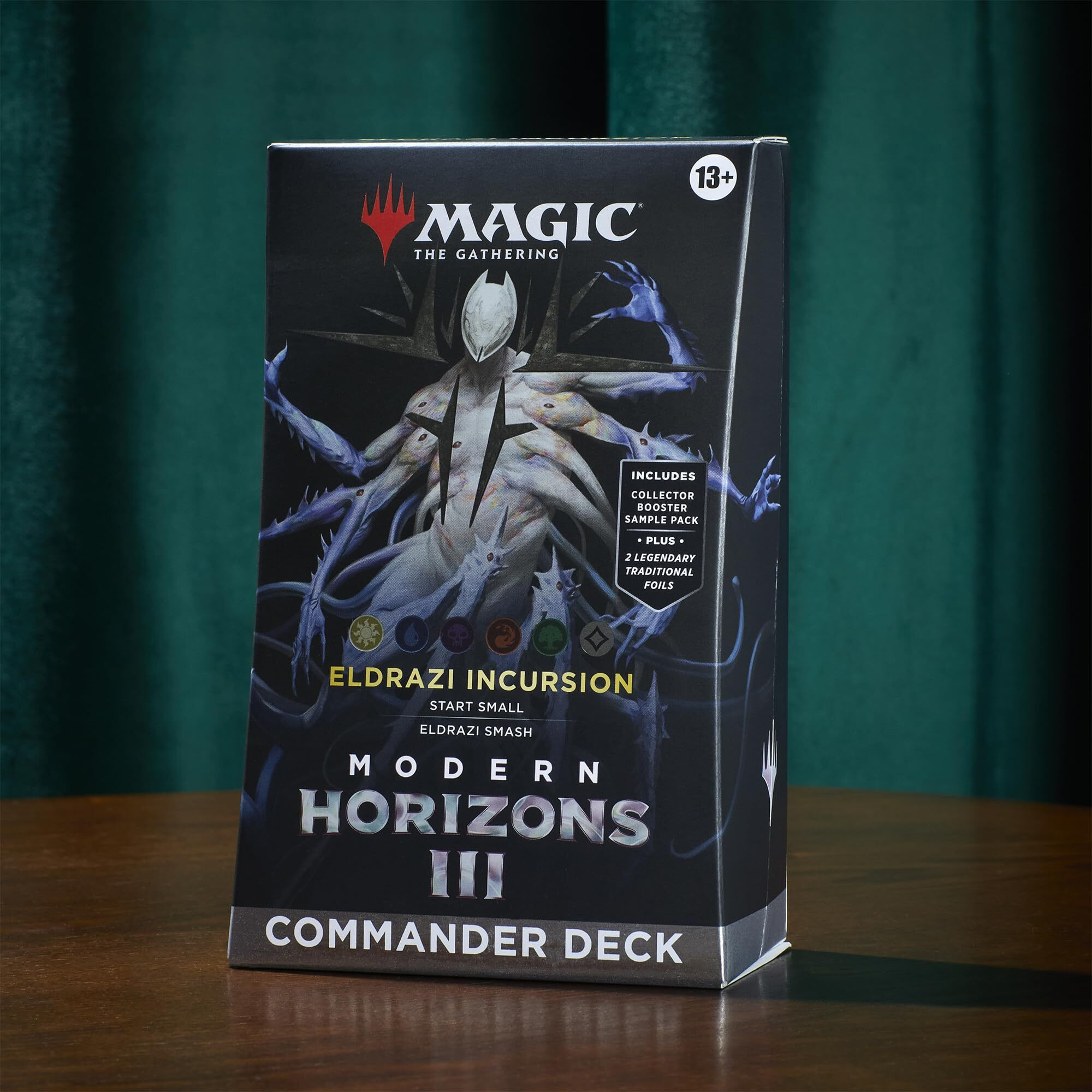 Magic The Gathering Modern Horizons 3 Commander Deck - Eldrazi Incursion (100-Card Deck  2-Card Collector Booster Sample Pack + Accessories)