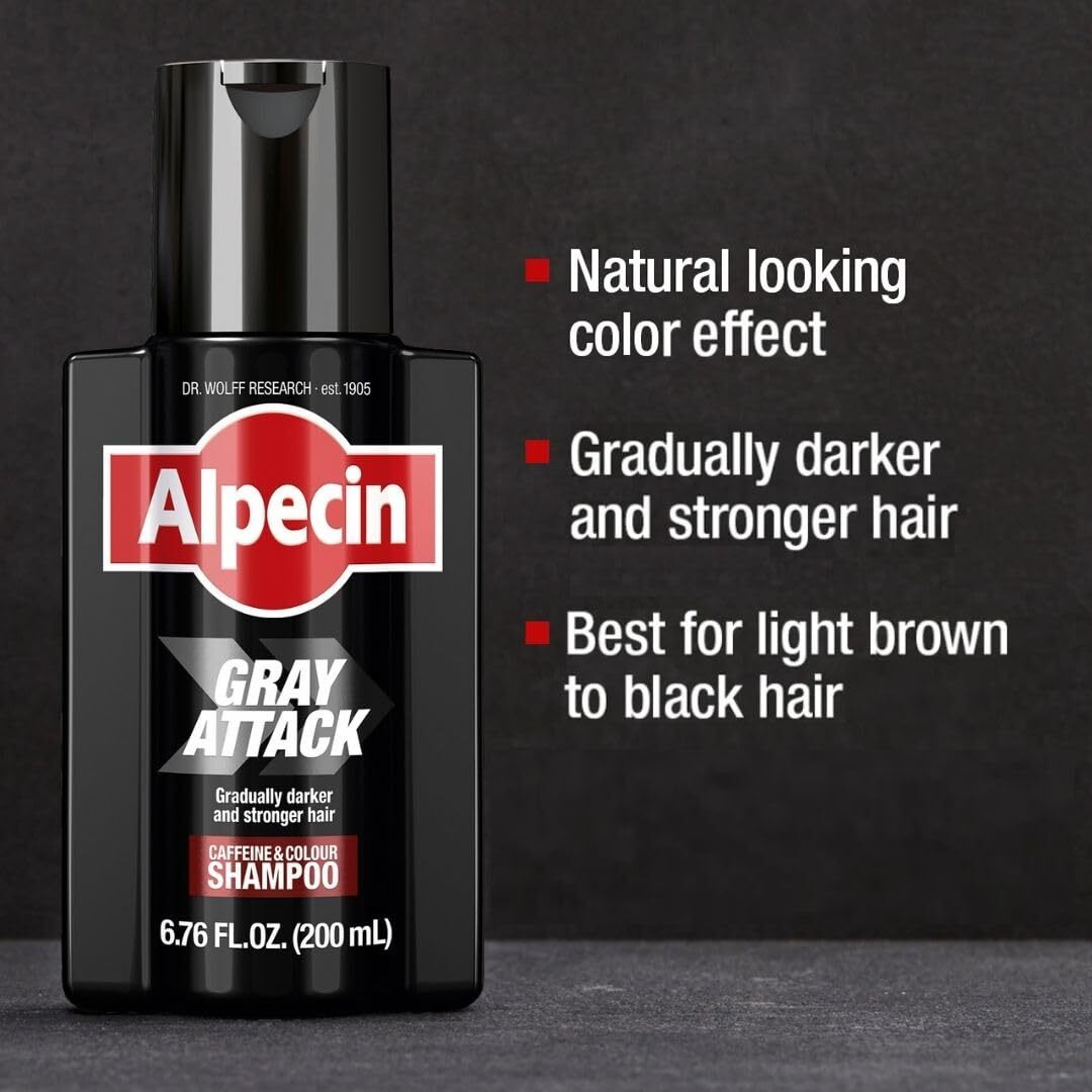 Alpecin Gray Attack Caffeine & Color Shampoo  6.76 Fl Oz
