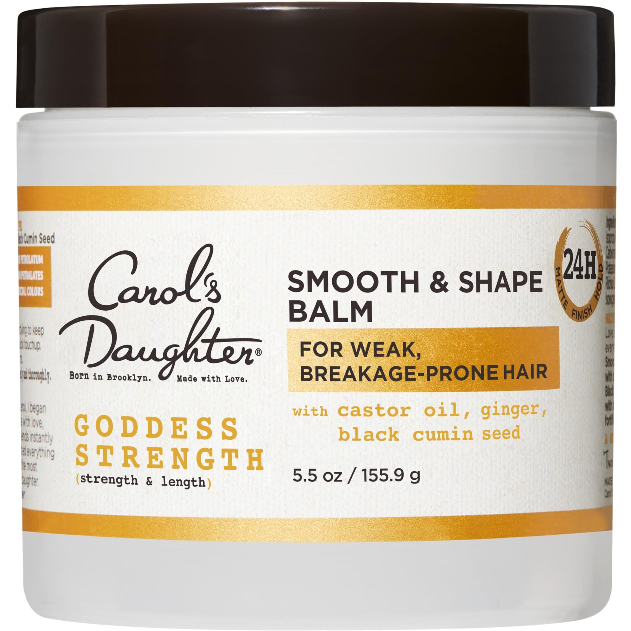 Carol's Daughter Goddess Strength Smooth And Shape Hair Balm  Hair Cream For Weak  Breakage-Prone Hair  5.5 Fl Oz