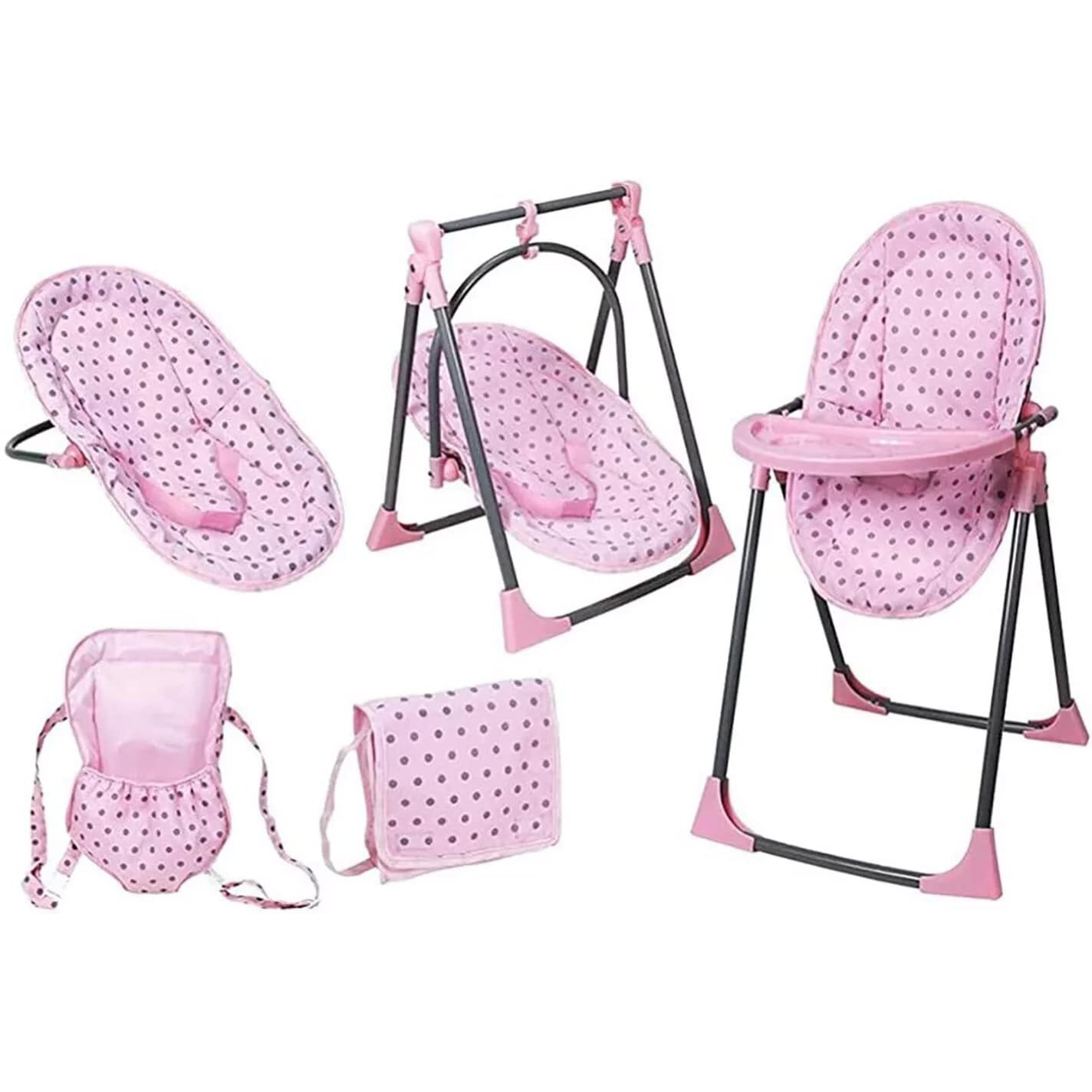 Lissi Baby Doll 6-In-1 Convertible Highchair Play Set