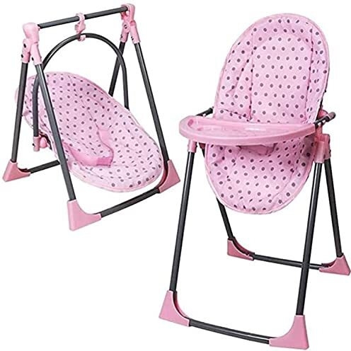 Lissi Baby Doll 6-In-1 Convertible Highchair Play Set