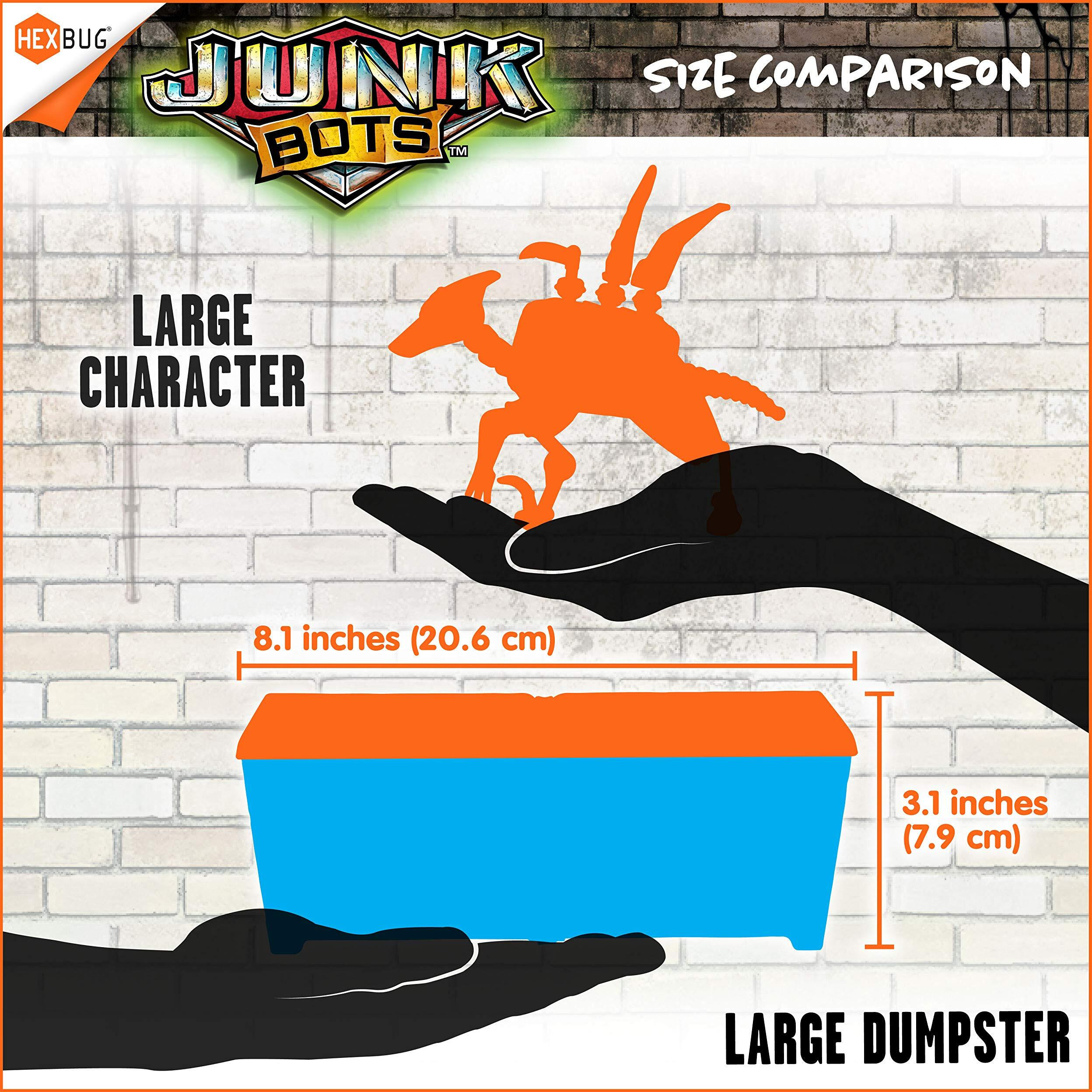 Hexbug Junkbots - Industrial Dumpster Assortment Kit - Surprise Toys In Every Box Lol With Boys And Girls - Alien Powered Toys For Kids - 50+ Pieces Of Action Construction Figures - For Ages 5 And Up