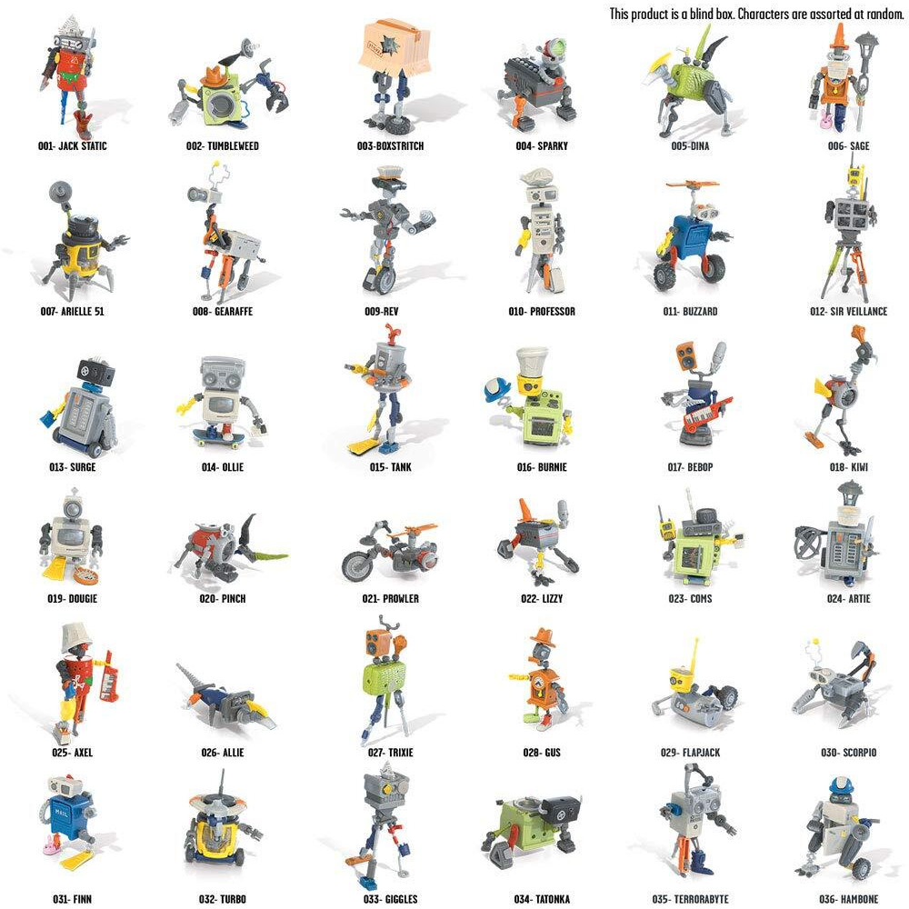 Hexbug Junkbots - Industrial Dumpster Assortment Kit - Surprise Toys In Every Box Lol With Boys And Girls - Alien Powered Toys For Kids - 50+ Pieces Of Action Construction Figures - For Ages 5 And Up