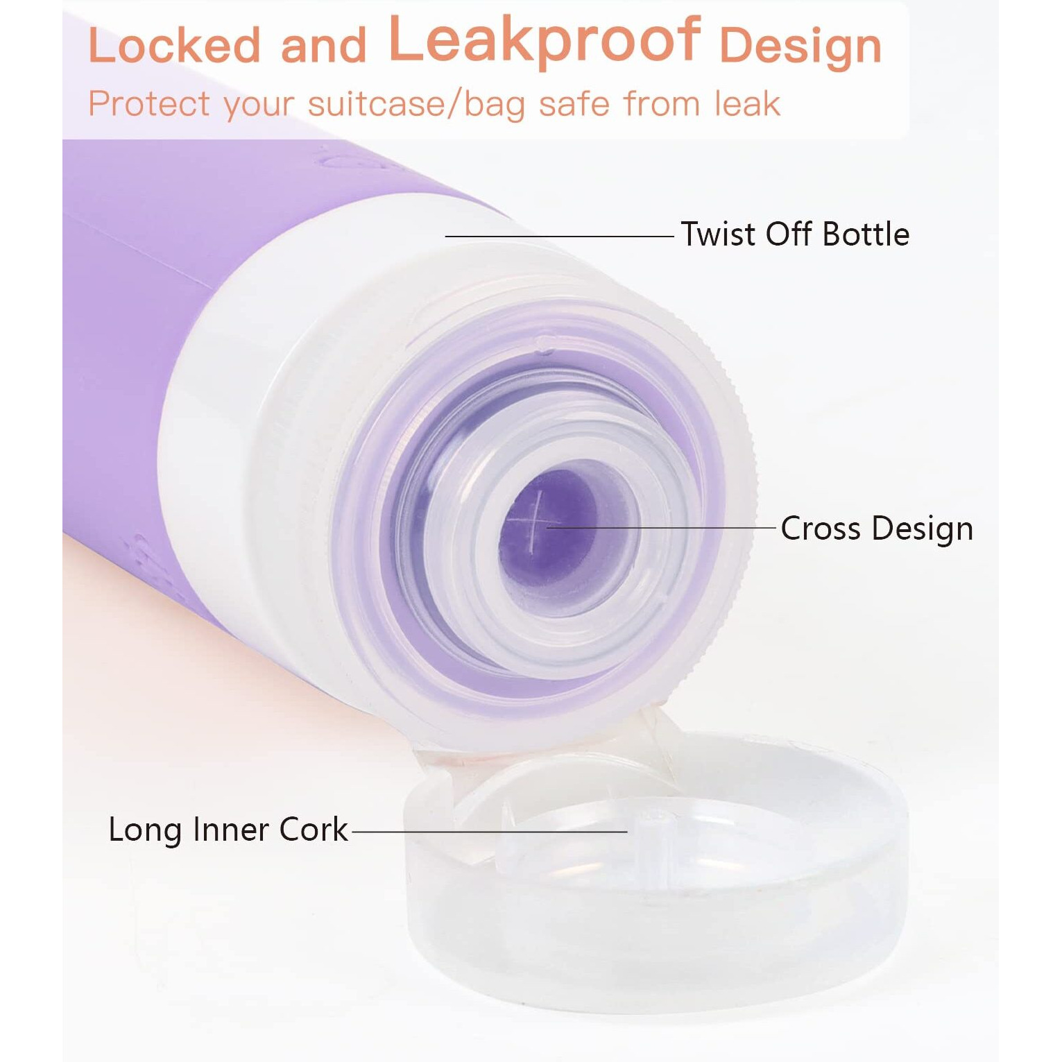 Quatish Travel Size Bottles 6 PackOriginal Patented  3 Oz Tsa Approved Travel Containers For Toiletries  Bpa Free Silicone Travel Shampoo And Conditioner Bottles Leak Proof  Travel Essentials